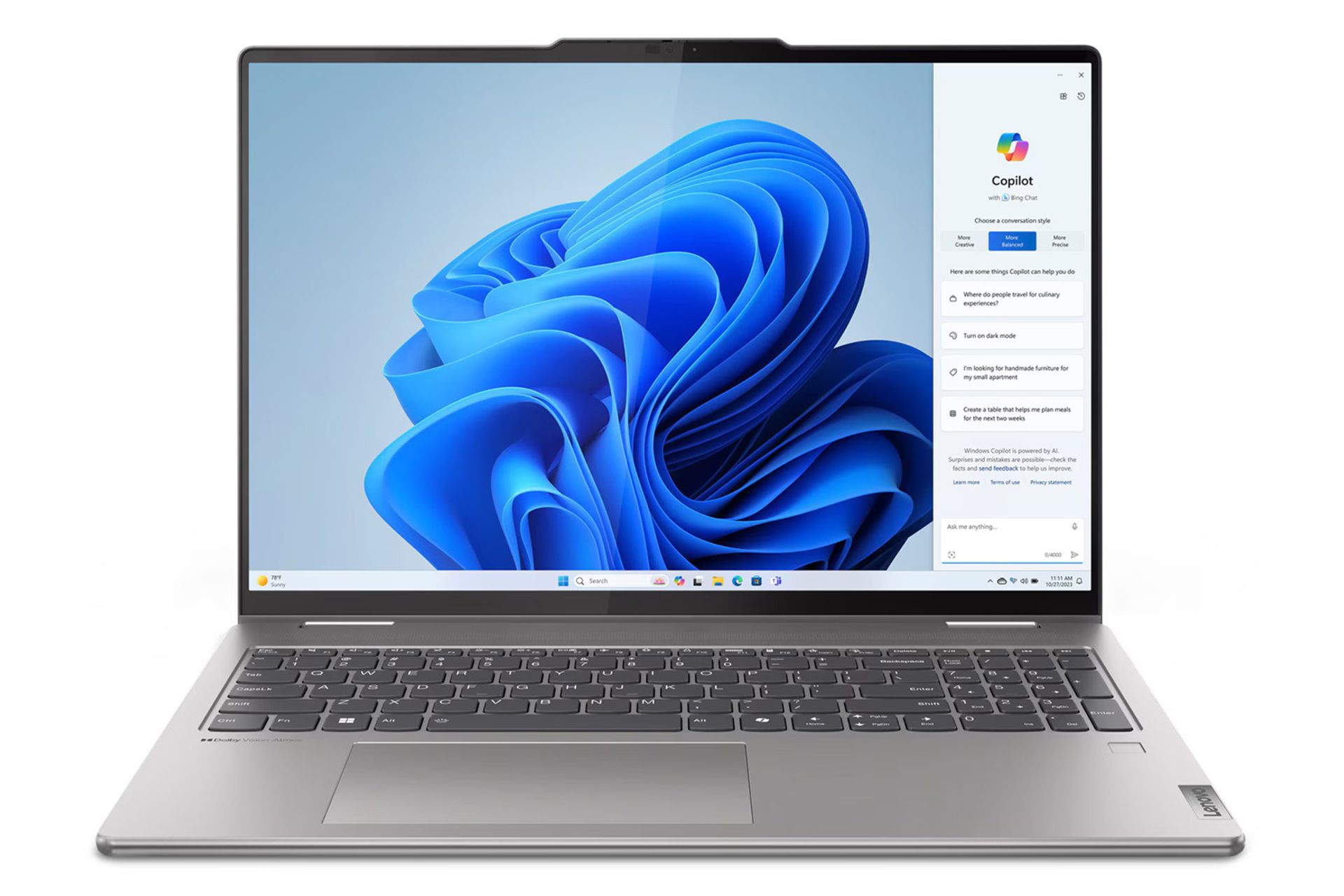 لپ تاپ لنوو Lenovo Yoga 7 2-in-1 16AHP9 نمای جلو