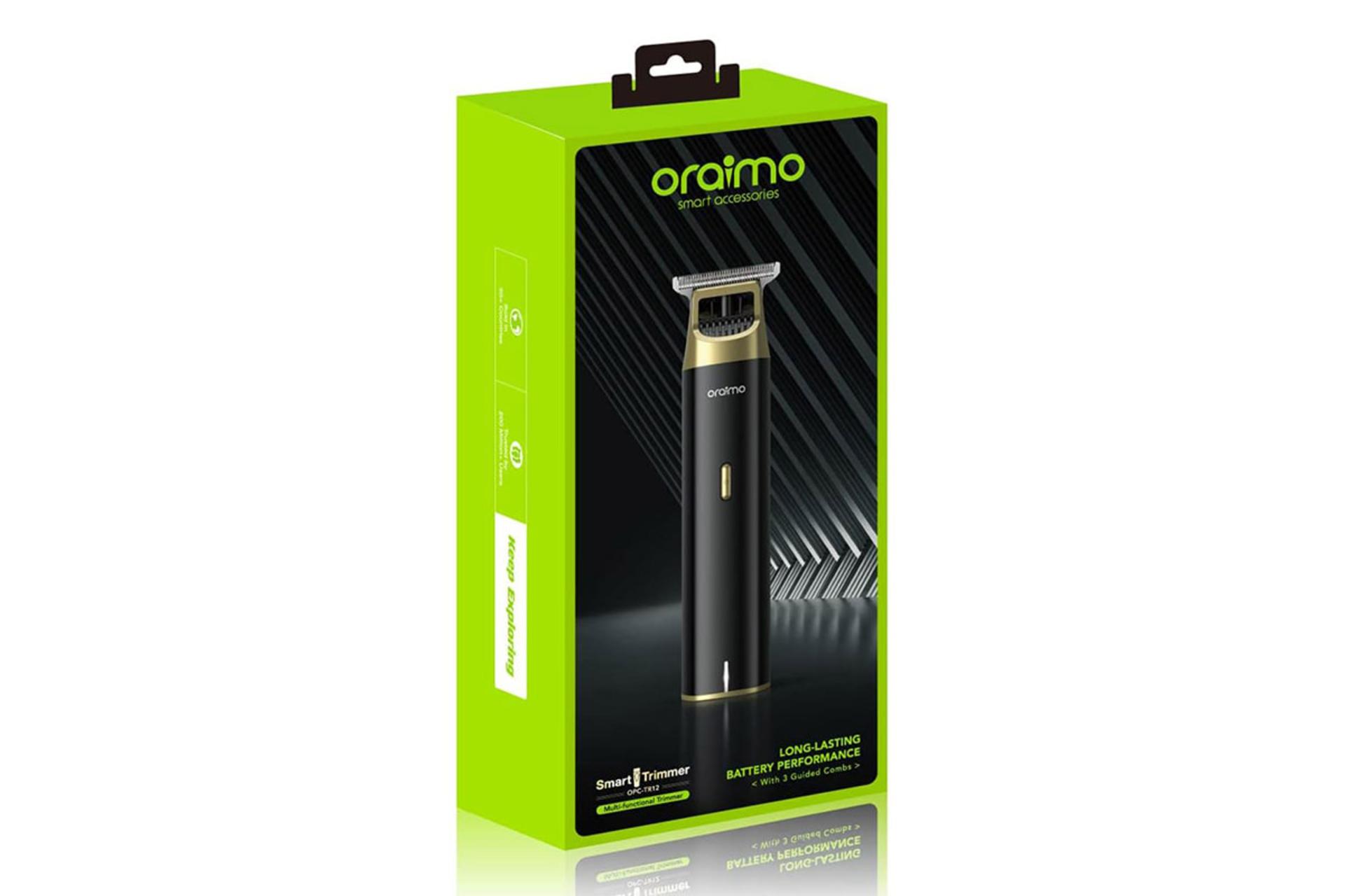 ماشین اصلاح و ریش تراش اورایمو Oraimo Smart Trimmer 2 Long Lasting Battery جعبه و بسته بندی