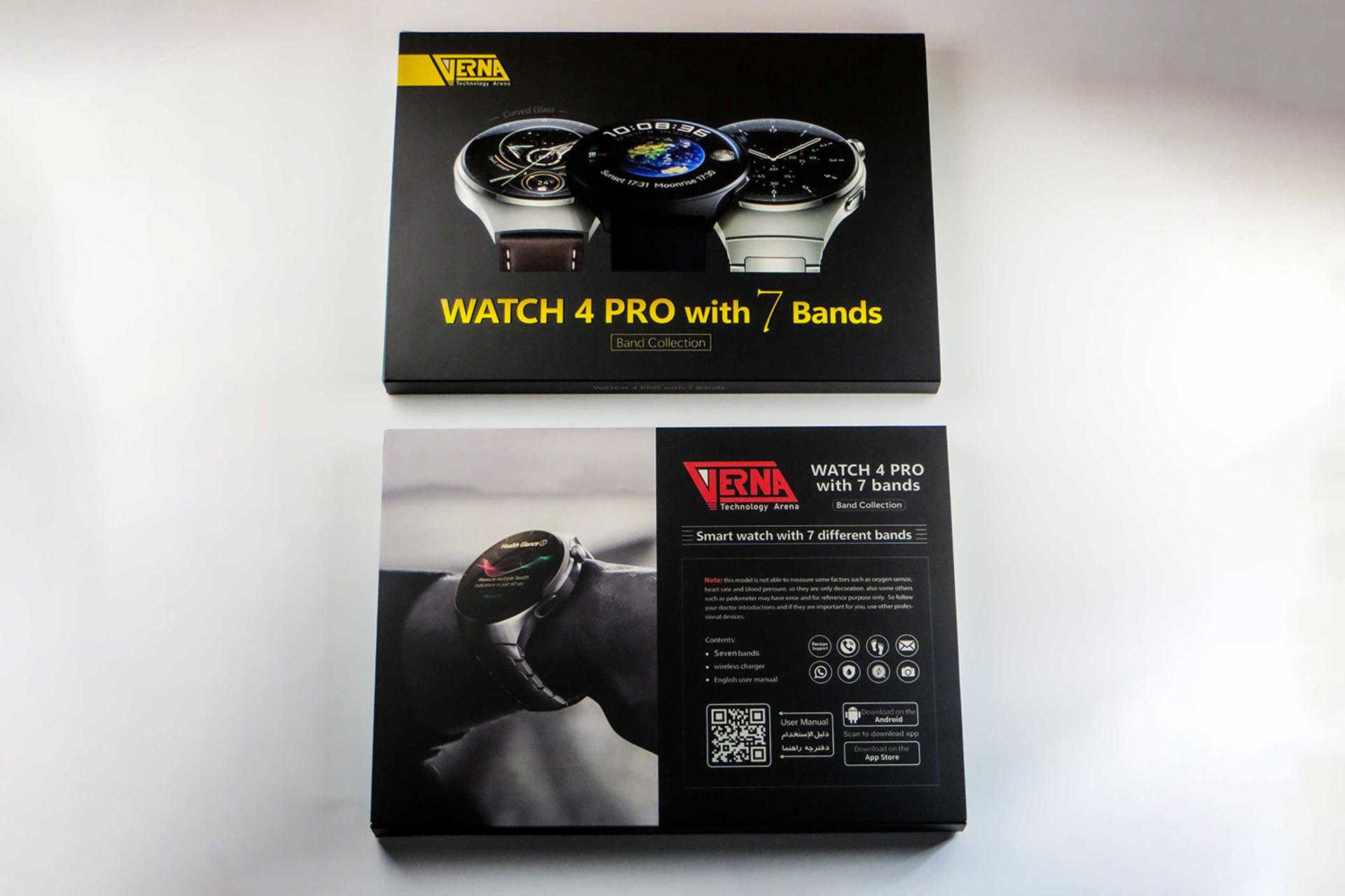 جعبه ساعت هوشمند ورنا VERNA Watch 4 Pro