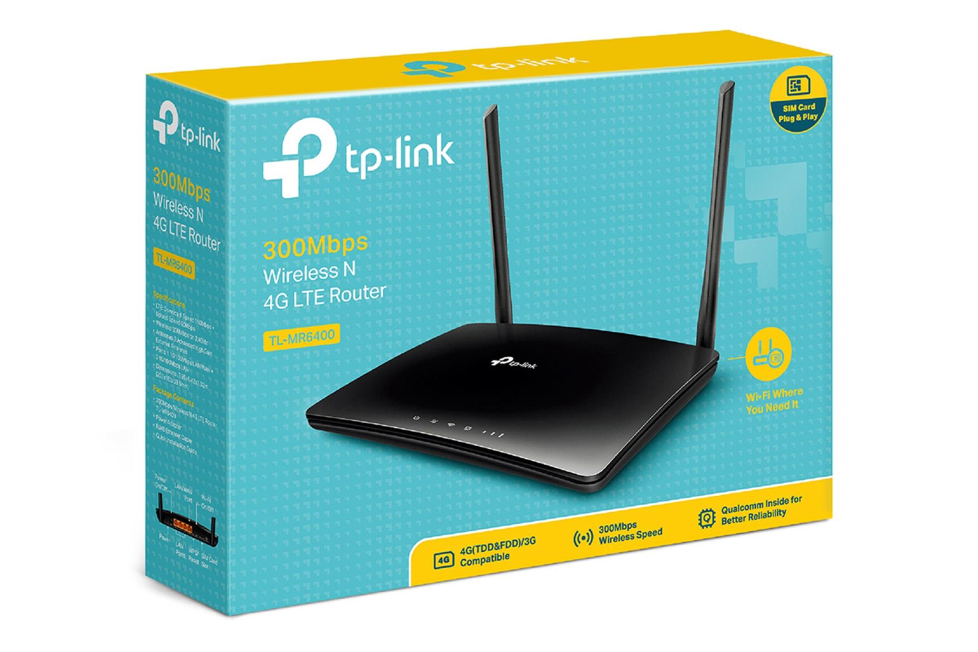 مودم و روتر سیم‌ کارتی تی پی لینک TP-Link TL-MR6400 V3