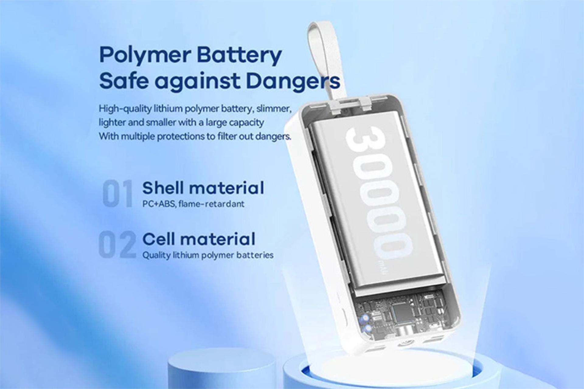 نمای داخلی پاور بانک ریمکس Remax RPP-550 30000mAh