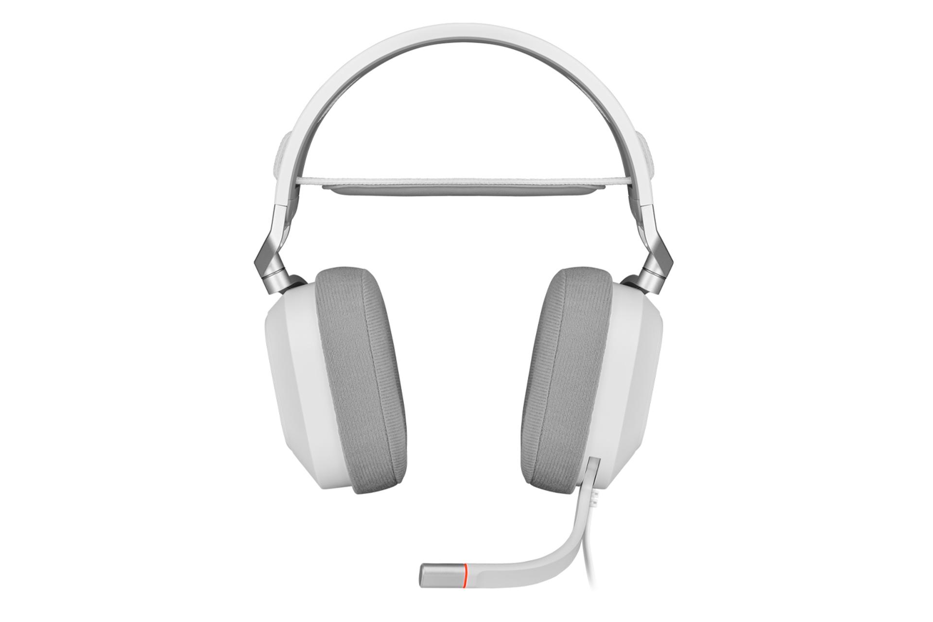 هدفون کورسیر HS80 RGB رنگ سفید