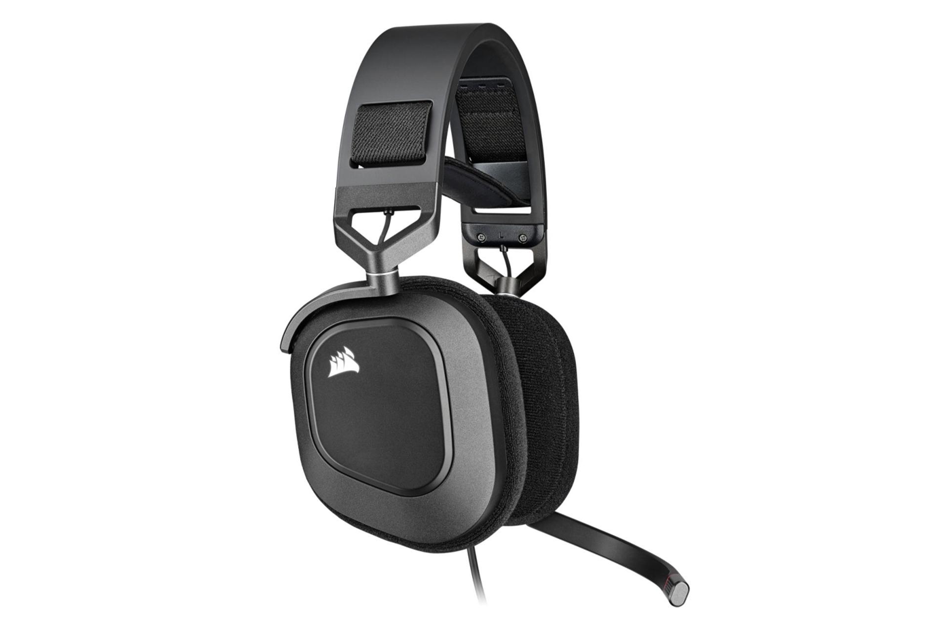 نمای کنار هدفون کورسیر HS80 RGB