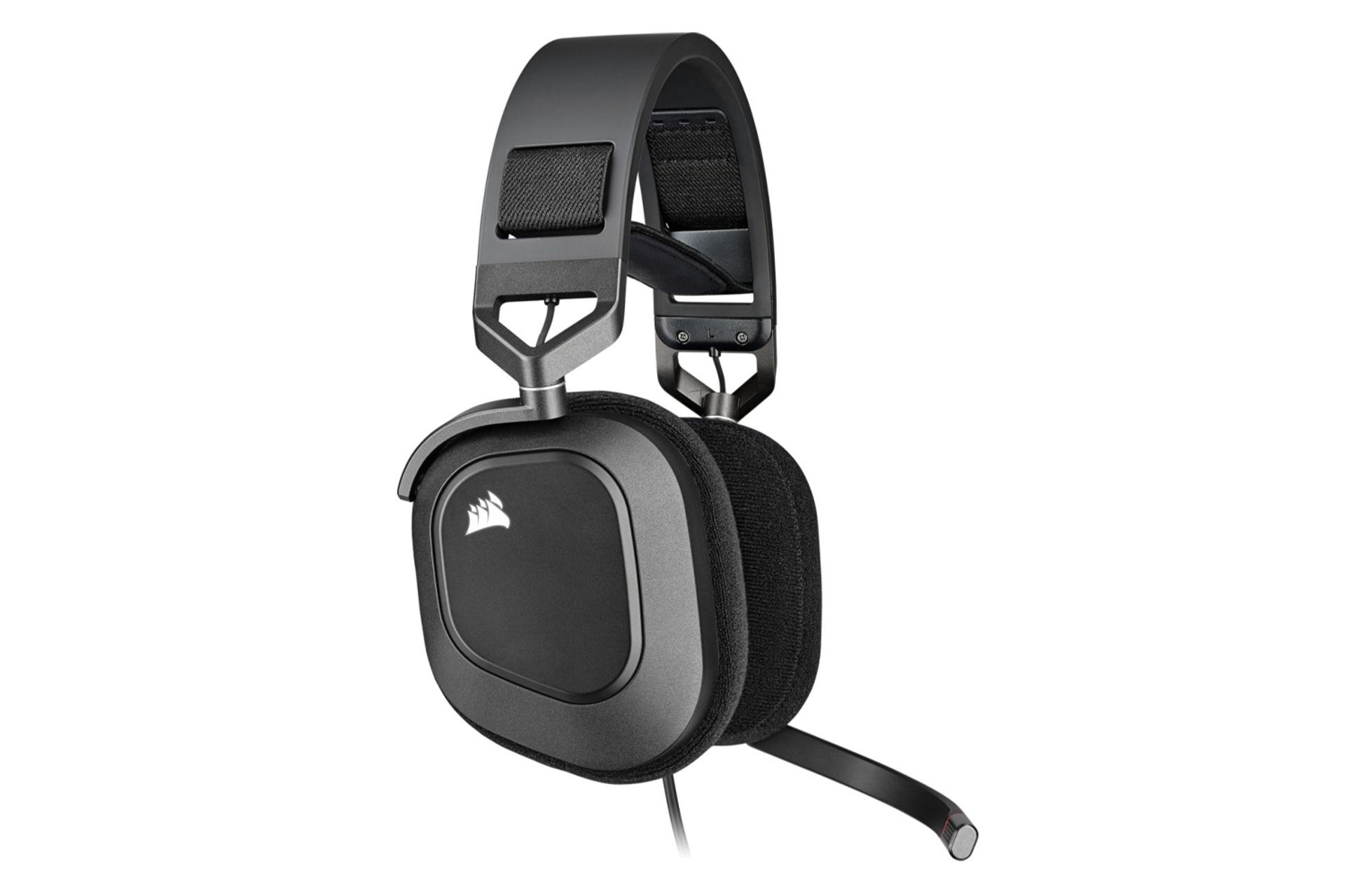 نمای کنار هدفون کورسیر HS80 RGB