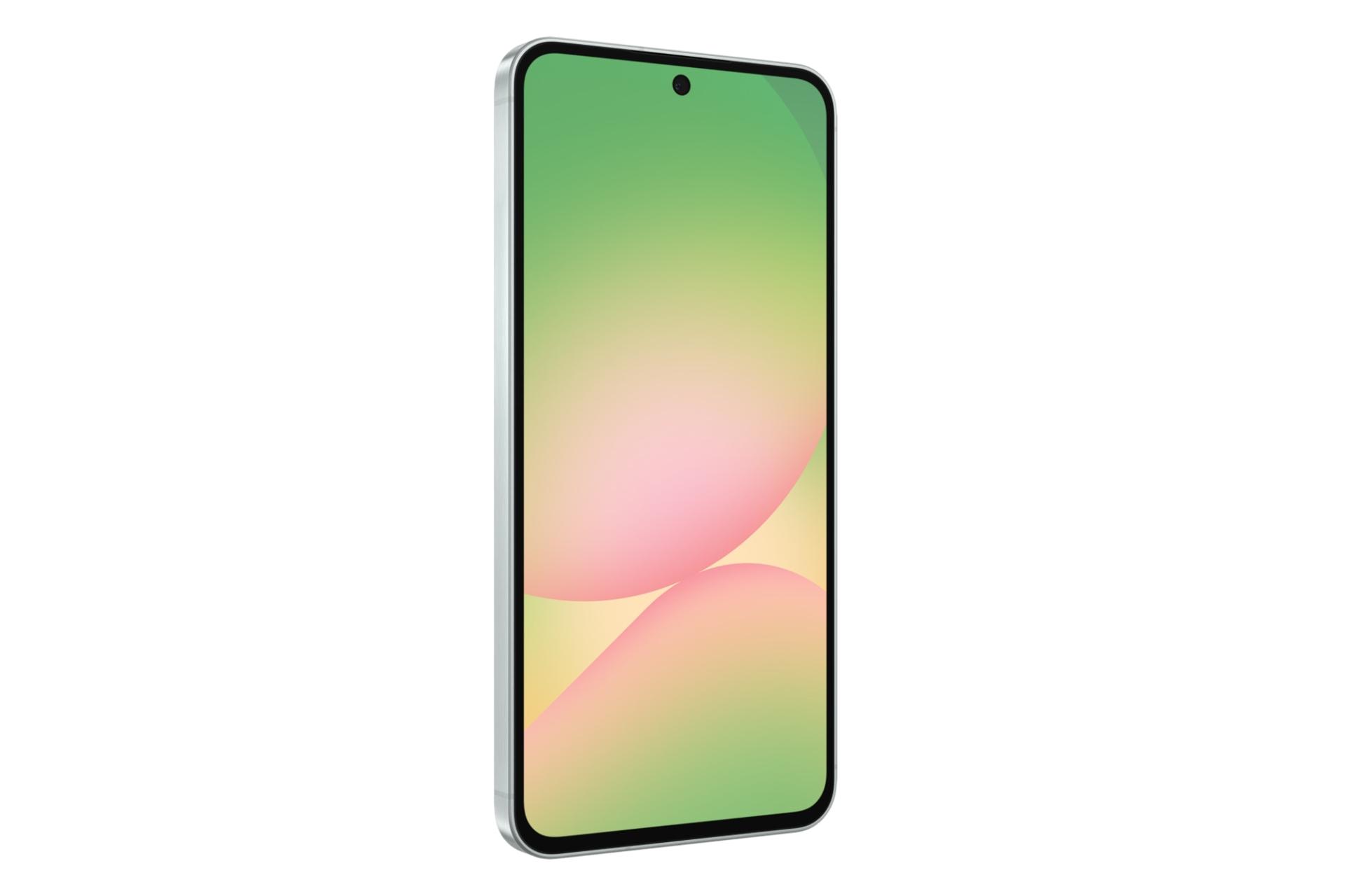 سمت چپ پنل جلوی گوشی موبایل گلکسی A56 سامسونگ زیتونی / Samsung Galaxy A56