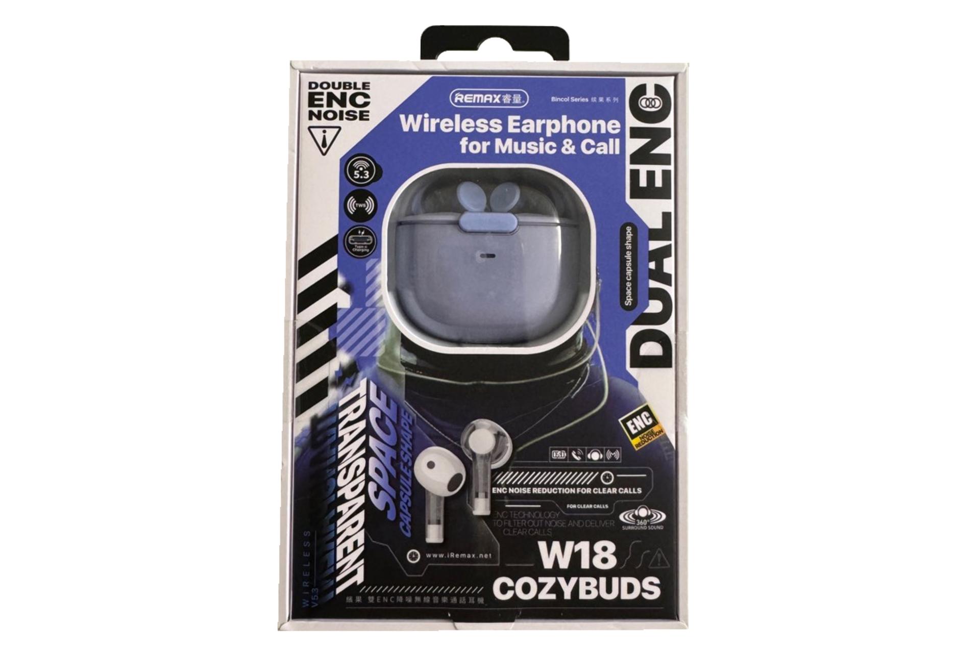 جعبه هدفون ریمکس CozyBuds W18