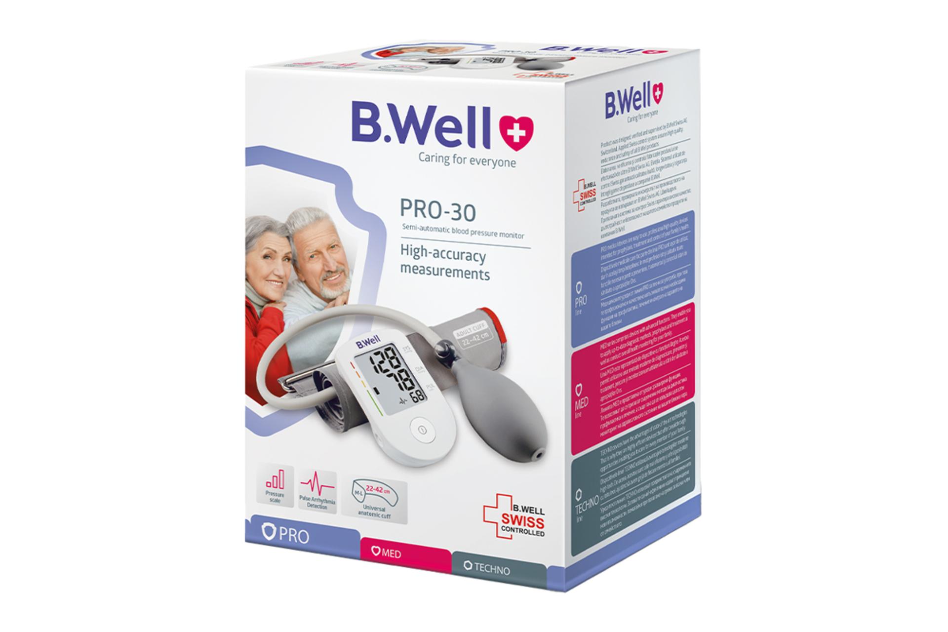 جعبه دستگاه فشار خون بی ول PRO-30