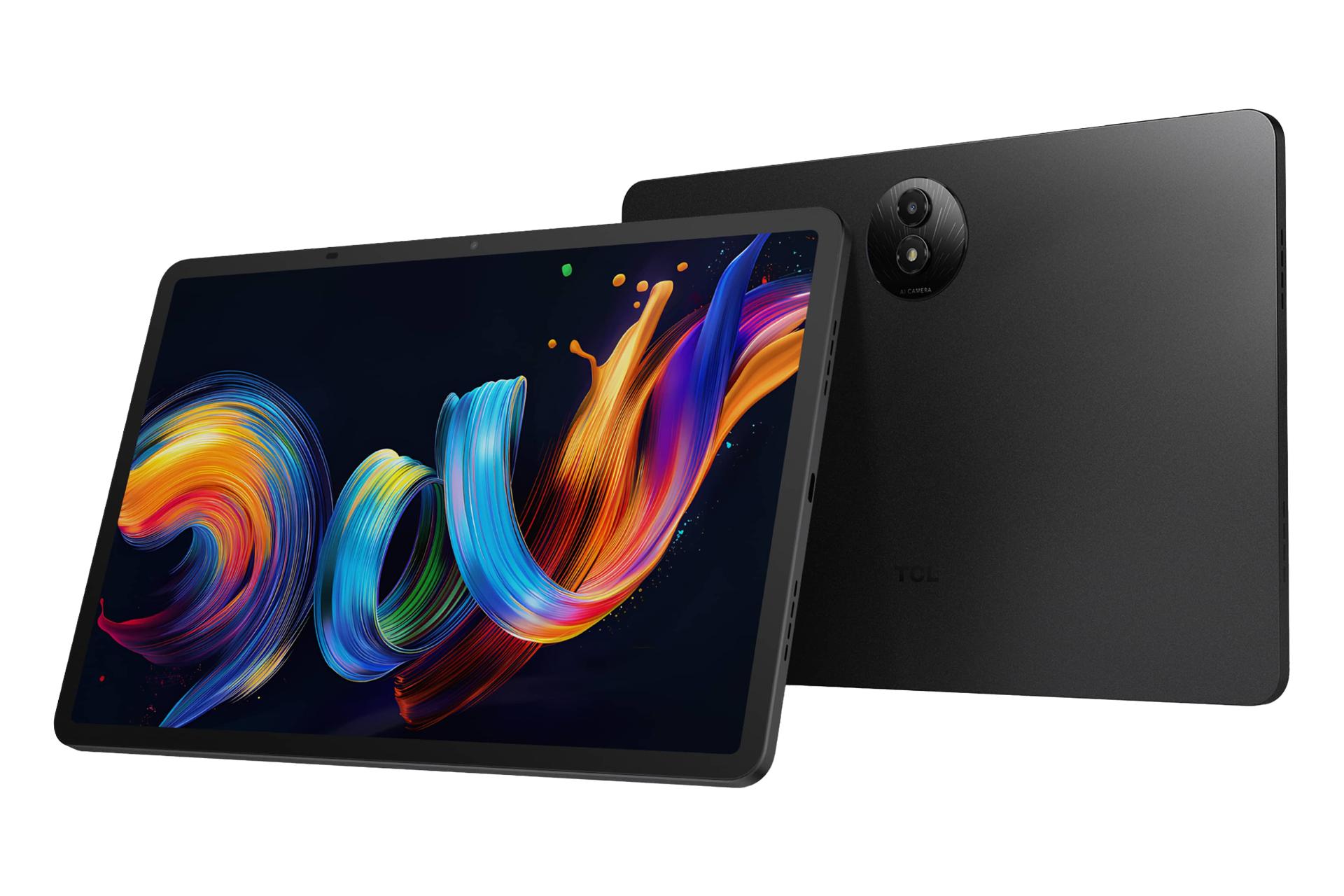 نیمرخ پنل جلو و پشت تبلت NXTPAPER 11 پلاس تی سی ال / TCL NXTPAPER 11 Plus با نمایش درگاه و حفره‌های اسپیکر لبه سمت چپ و راست