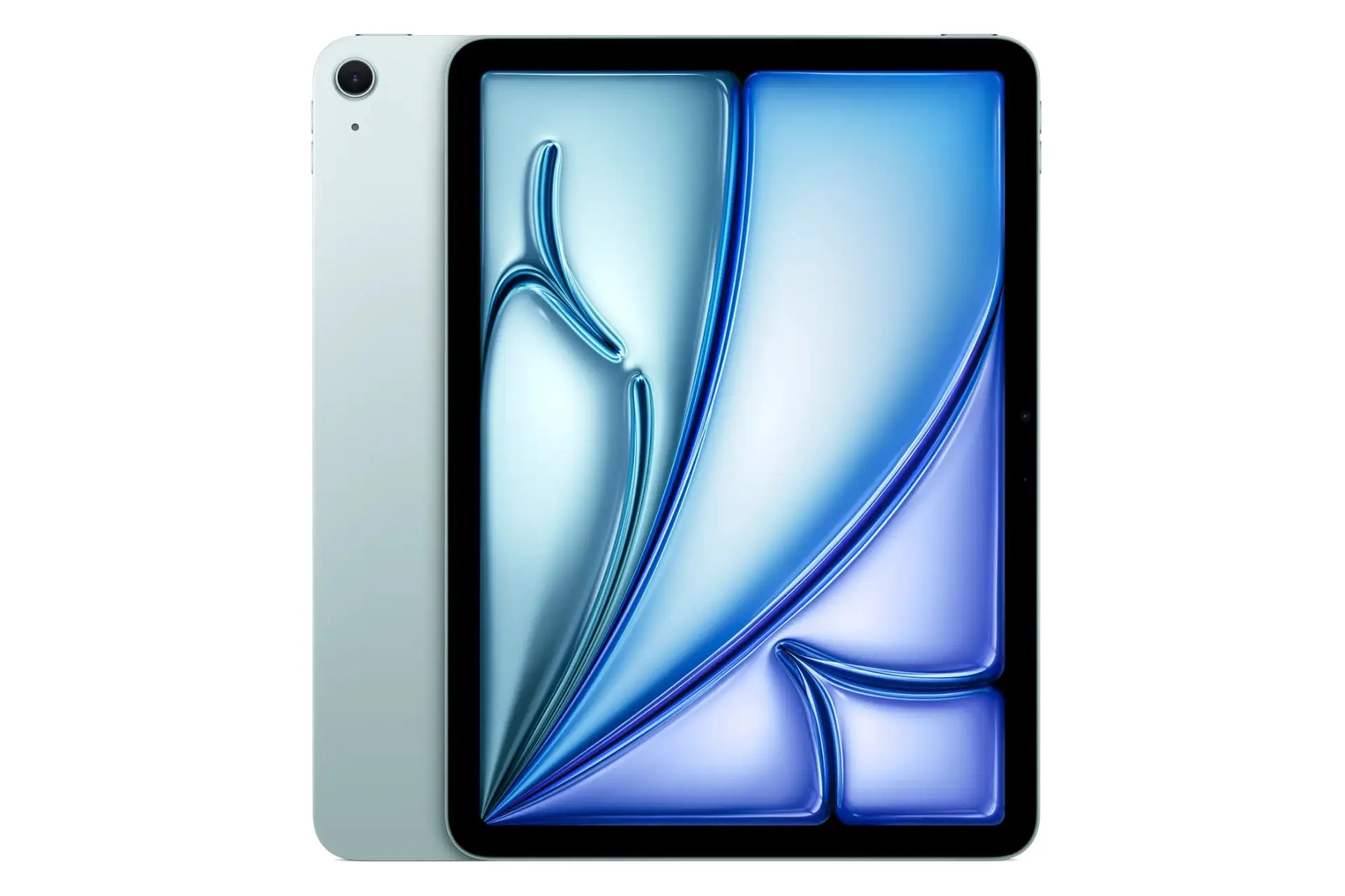 پنل جلو و پشت تبلت آیپد ایر 11 اپل نسخه 2025 آبی روشن / Apple iPad Air 11 2025