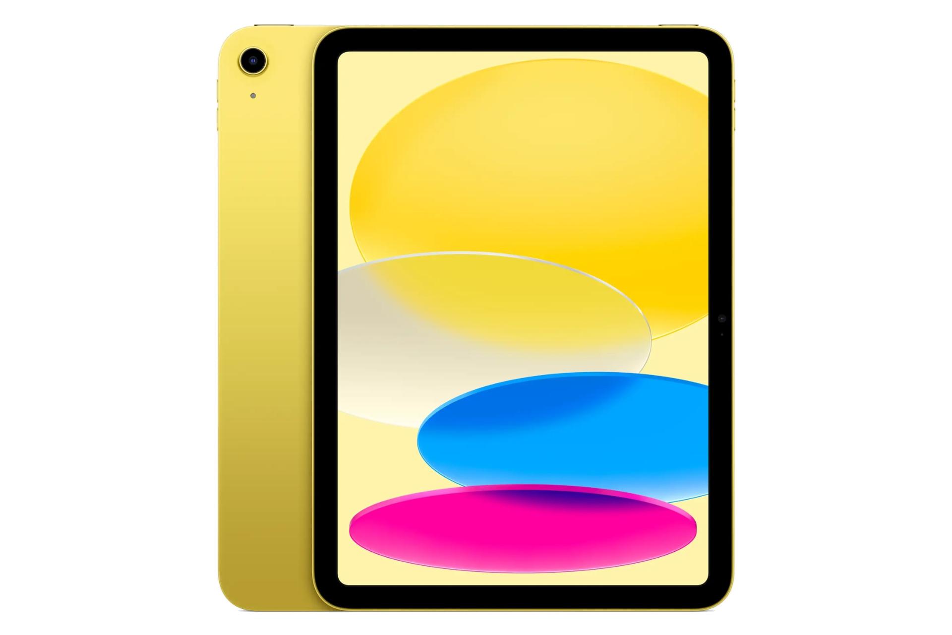 پنل جلو و پشت تبلت آیپد 11 اپل نسخه 2025 زرد / Apple iPad 11 2025