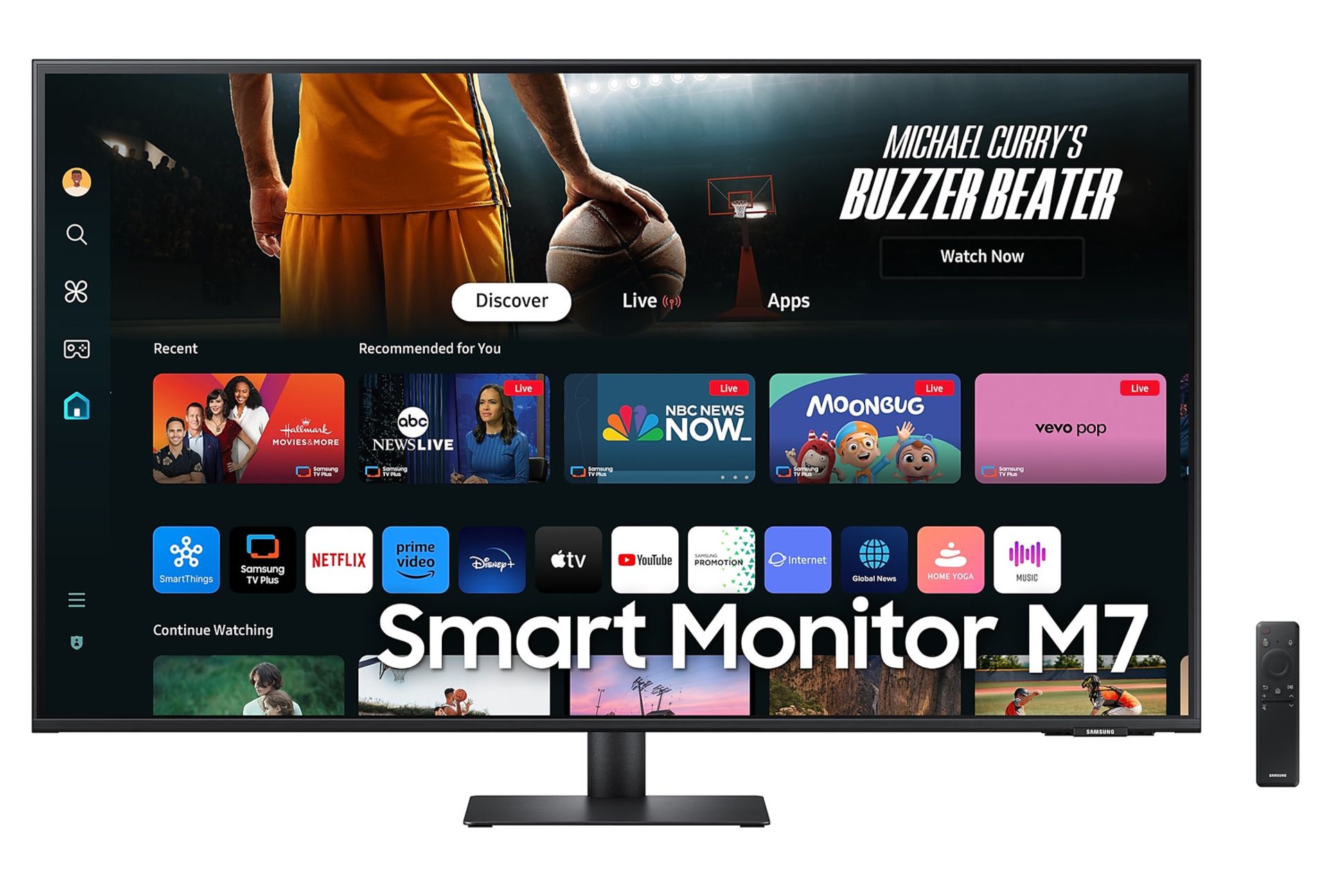 رزولوشن و کیفیت تصویر مانیتور سامسونگ 43 اینچ مدل M70D UHD Smart Monitor M7