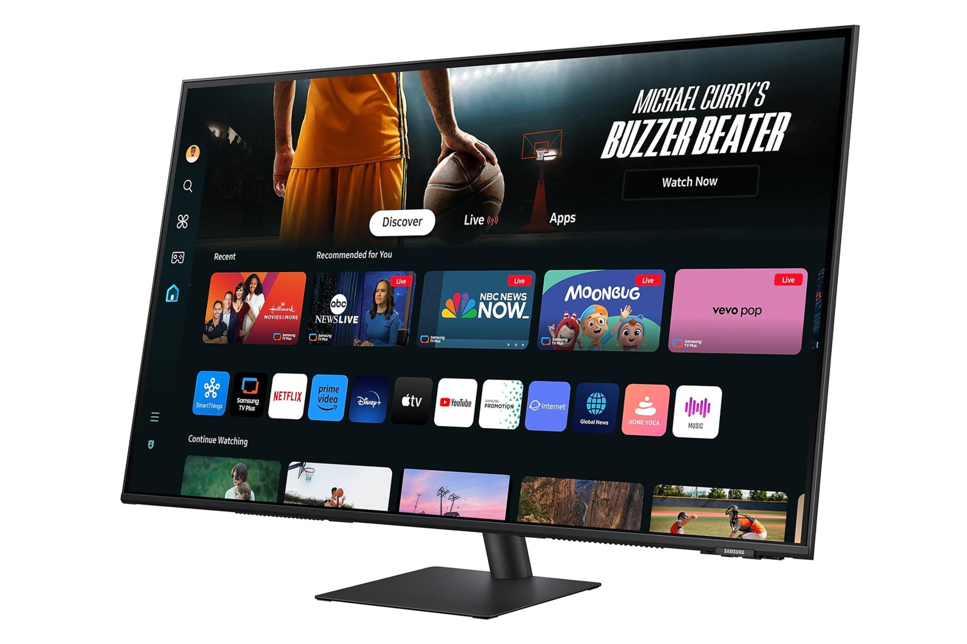 ابعاد و اندازه مانیتور سامسونگ 43 اینچ مدل M70D UHD Smart Monitor M7
