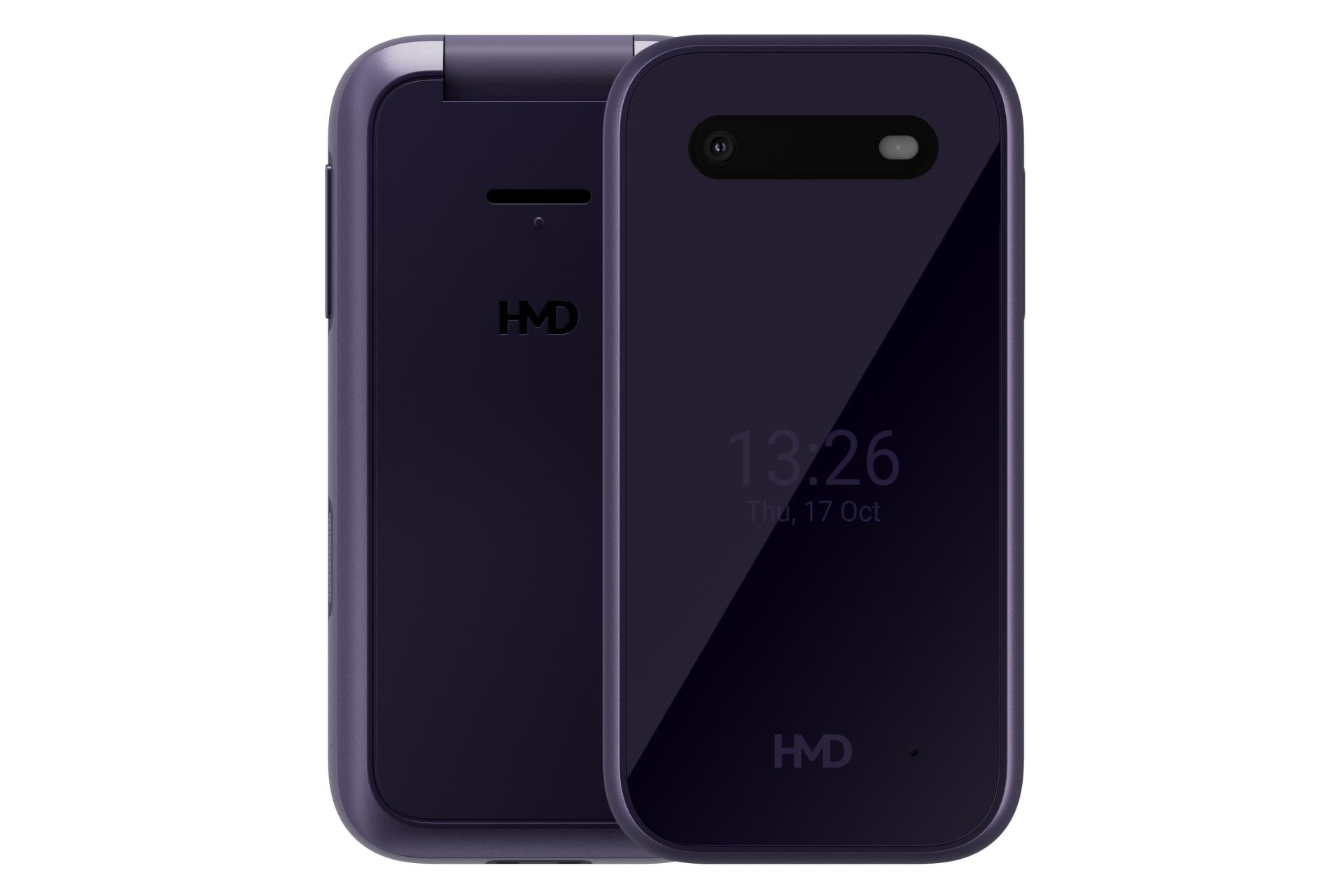 پنل جلو و پشت گوشی موبایل اچ ام دی HMD 2660 Flip بنفش تیره