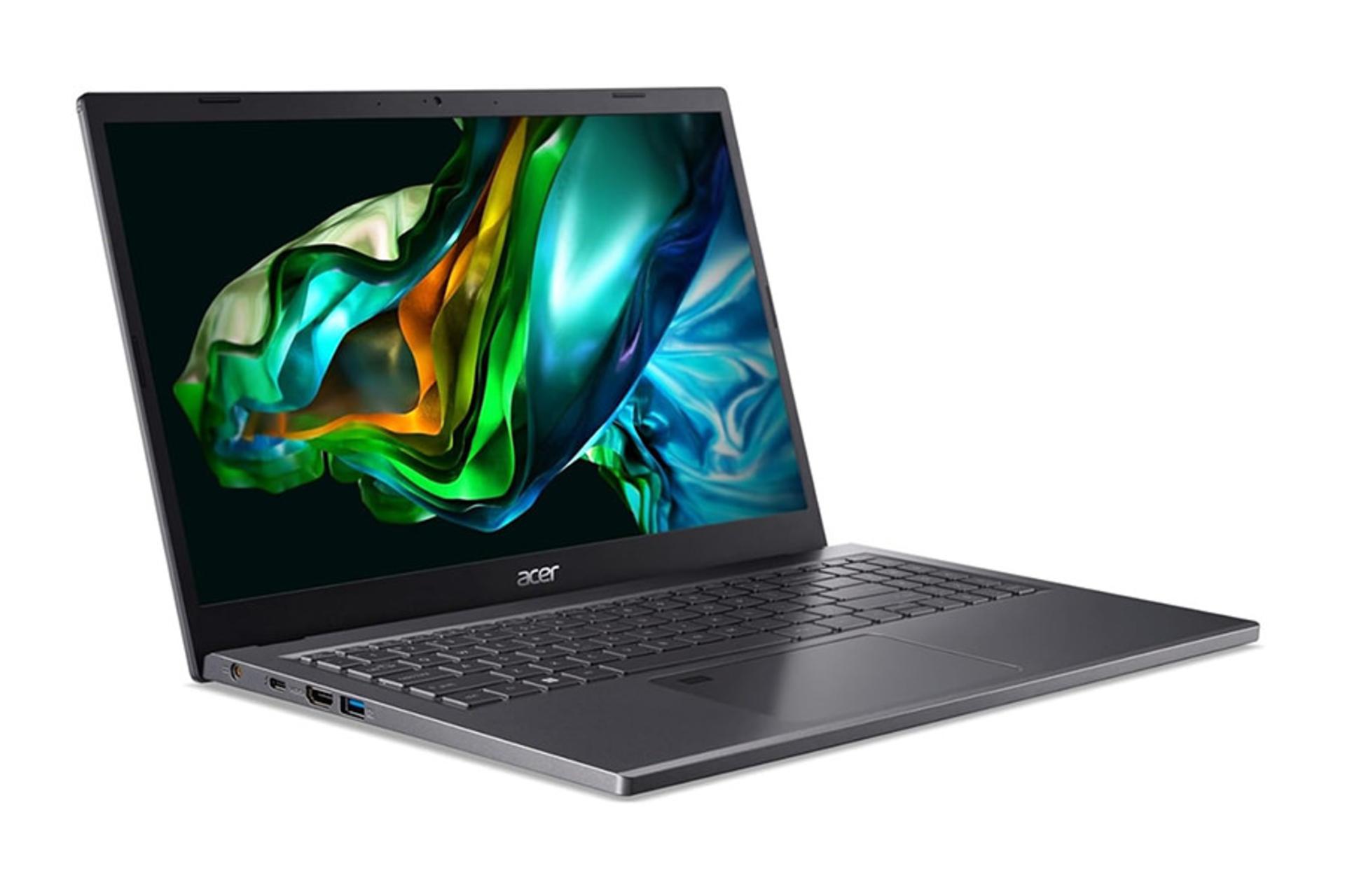لپ تاپ ایسر Acer Aspire 5 A515-58M-79CS نمای جلو و چپ