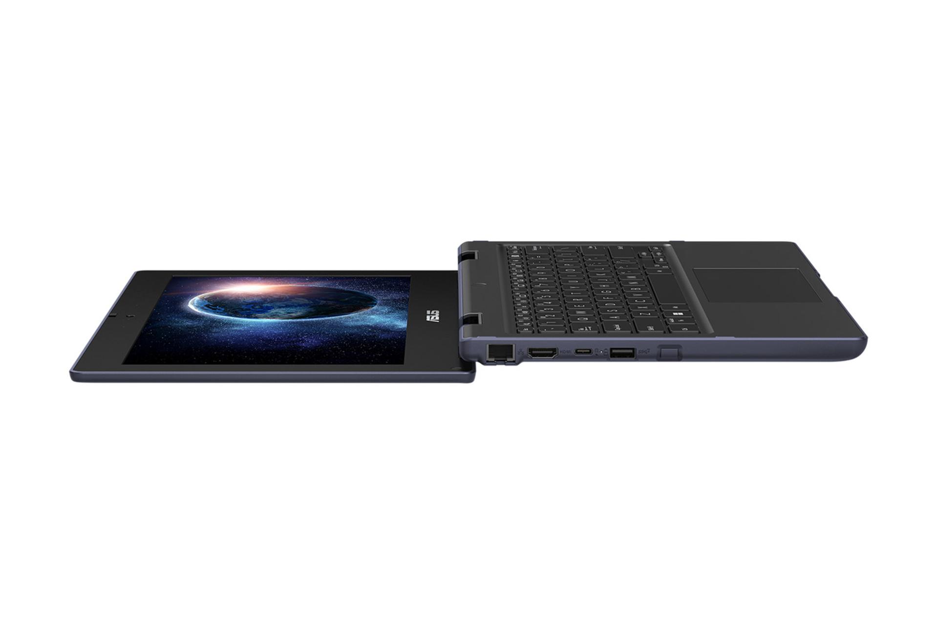 لپ تاپ ایسوس ASUS BR1102C نمای جانبی چپ و درگاه ها