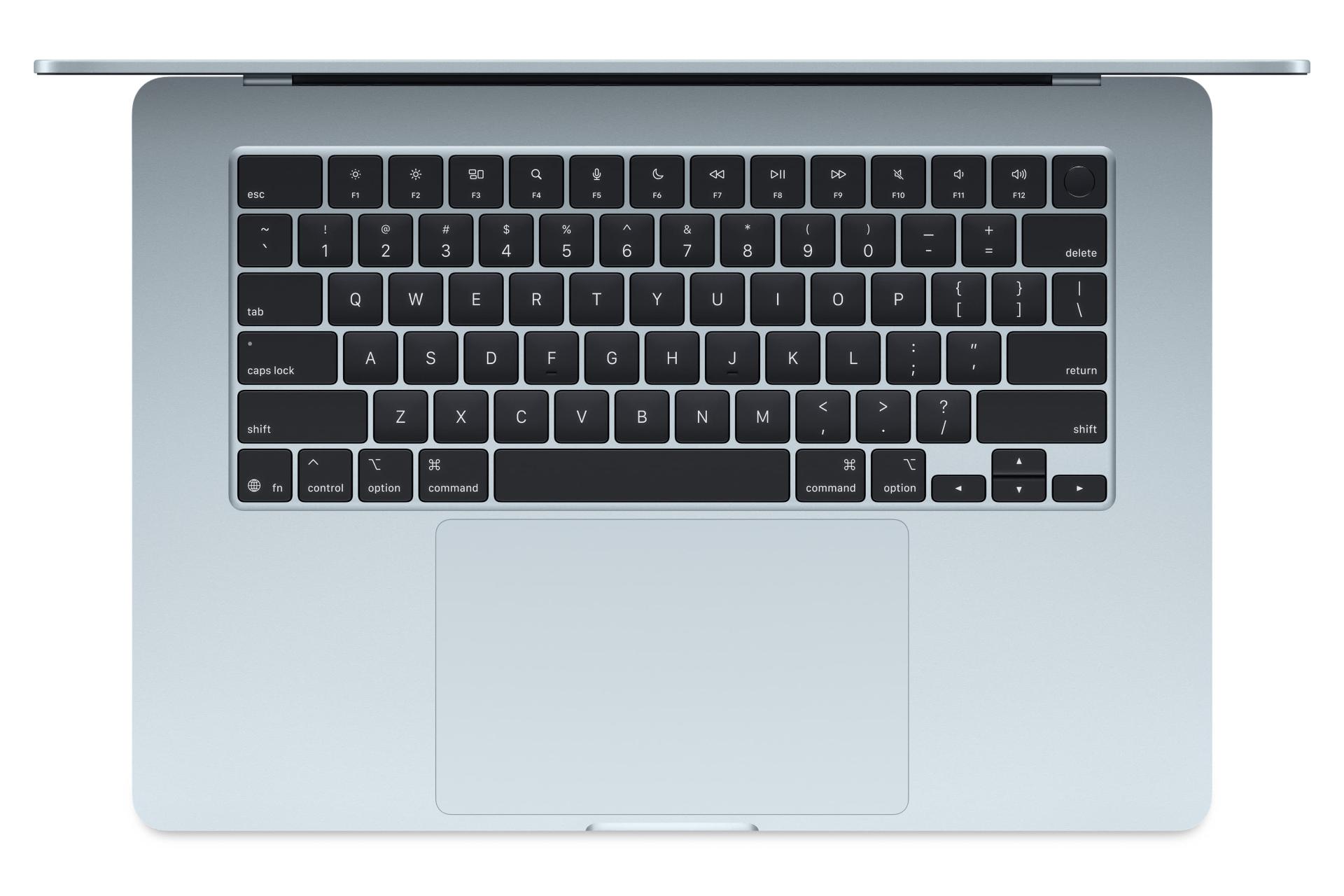 کیبورد لپ تاپ مک بوک ایر 15 اینچی 2025 اپل آبی روشن / Apple MacBook Air 15 2025 M4