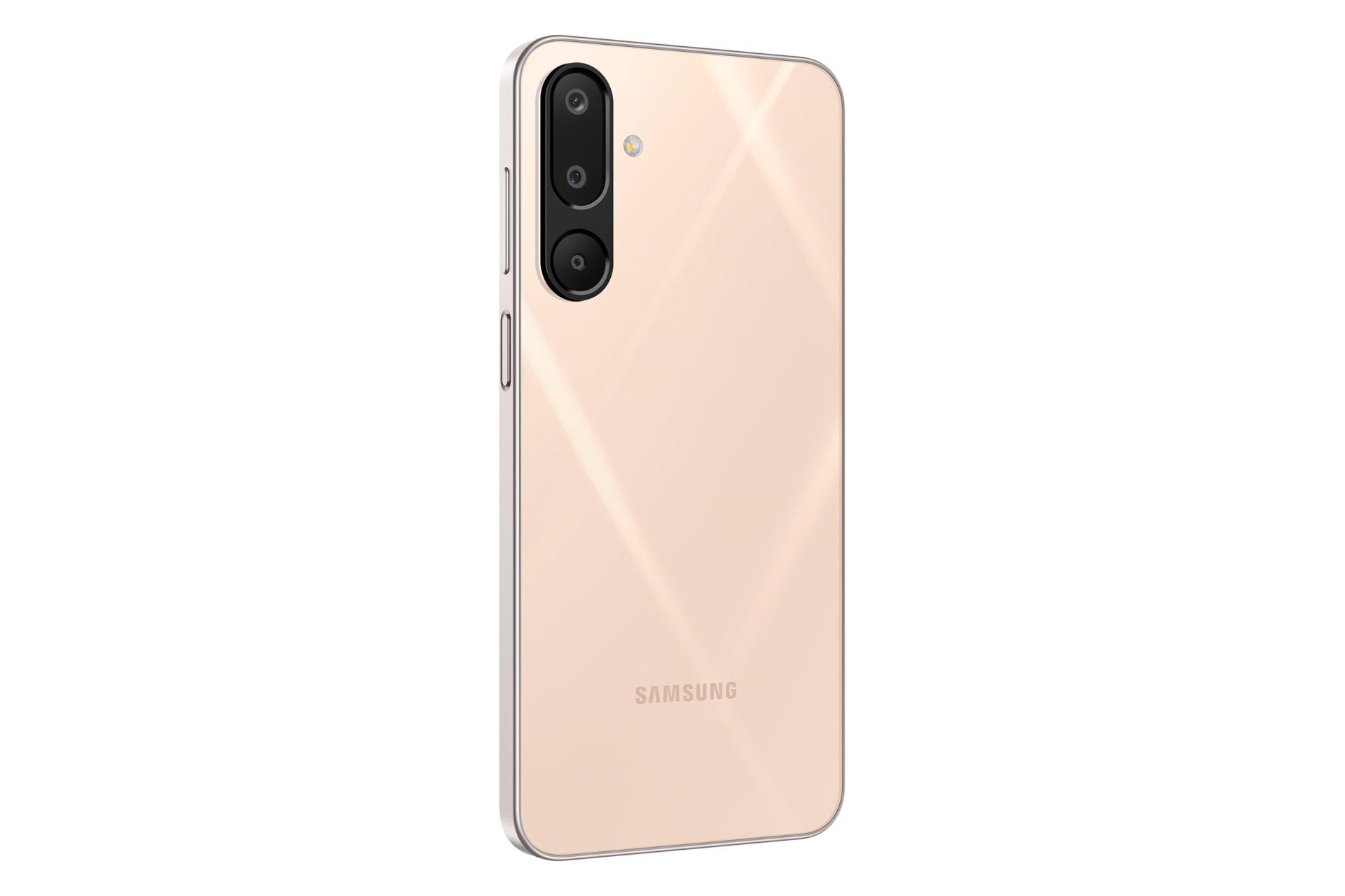 سمت چپ پنل پشت گوشی موبایل گلکسی M16 سامسونگ گلبهی / Samsung Galaxy M16