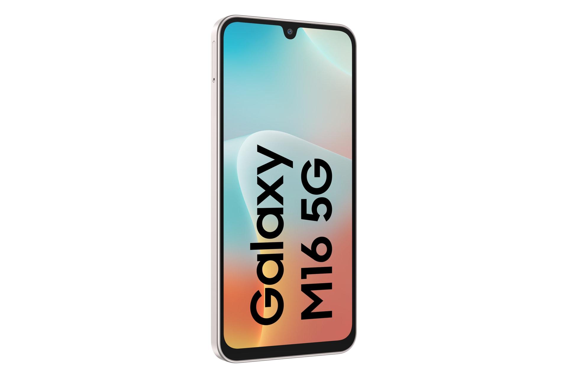 سمت چپ پنل جلوی گوشی موبایل گلکسی M16 سامسونگ گلبهی / Samsung Galaxy M16