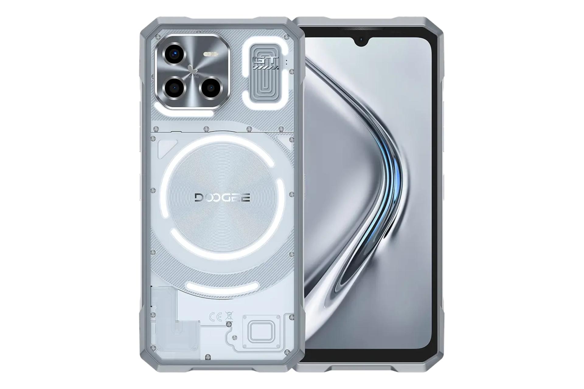 پنل جلو و پشت گوشی موبایل Blade GT اولترا دوجی نقره ای / Doogee Blade GT Ultra