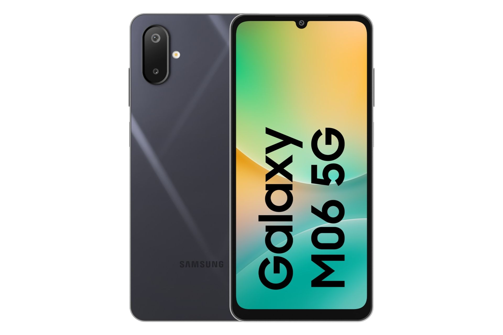 پنل جلو و پشت گوشی موبایل گلکسی M06 سامسونگ مشکی / Samsung Galaxy M06