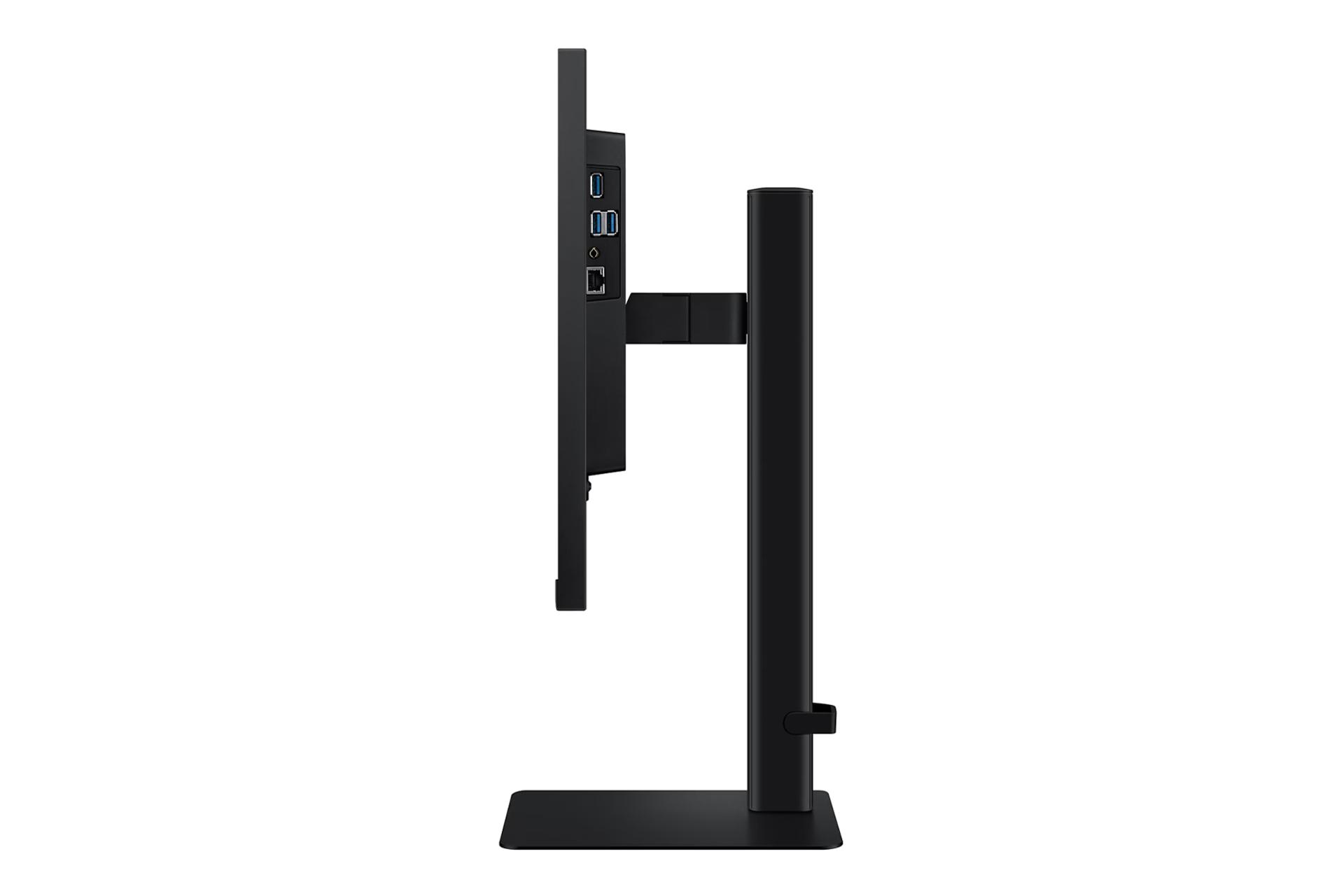 نمای کنار مانیتور سامسونگ 24 اینچ مدل ViewFinity S6 S24D606E