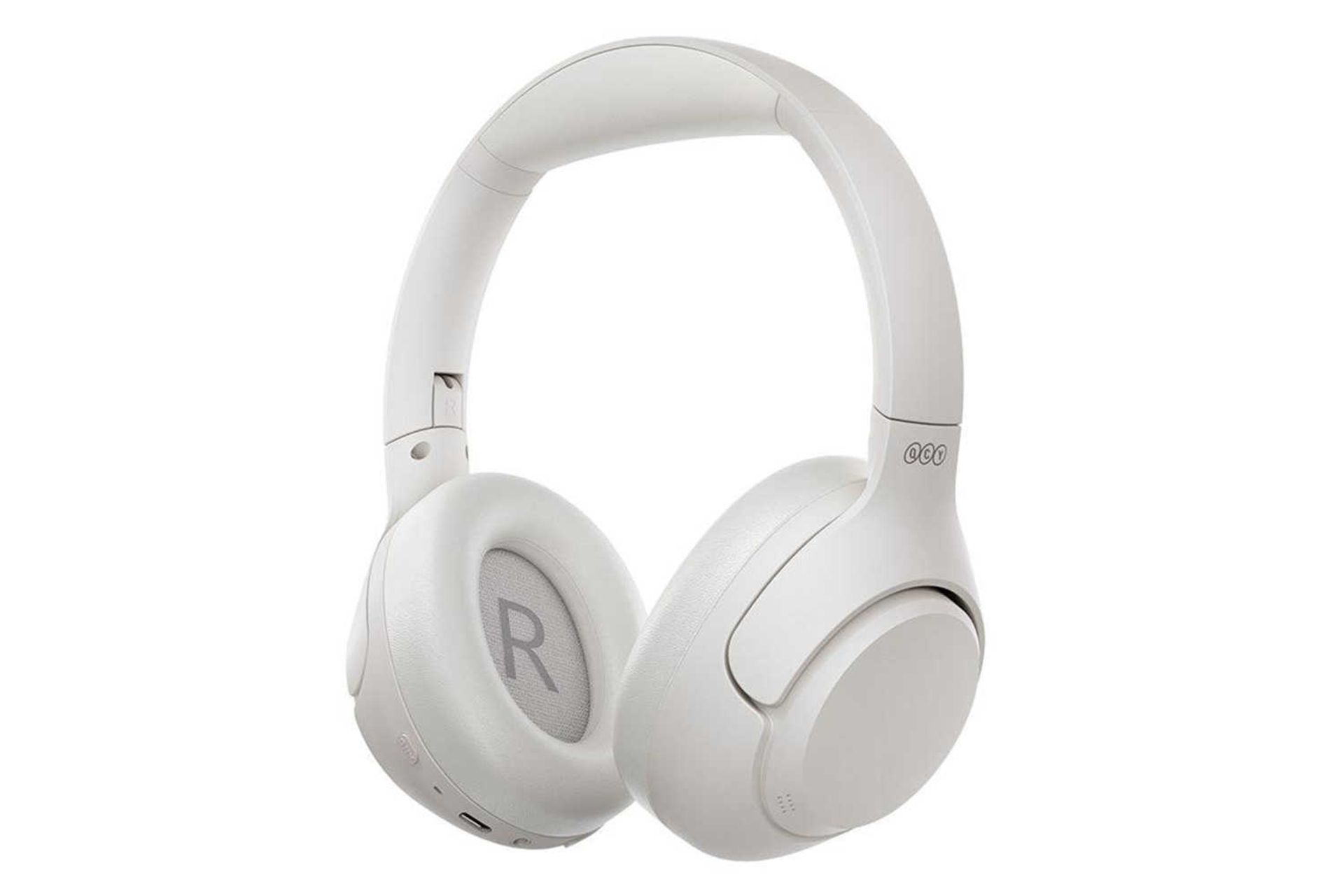 نمای سمت راست هدفون دور گوشی کیو سی وای H3 رنگ سفید