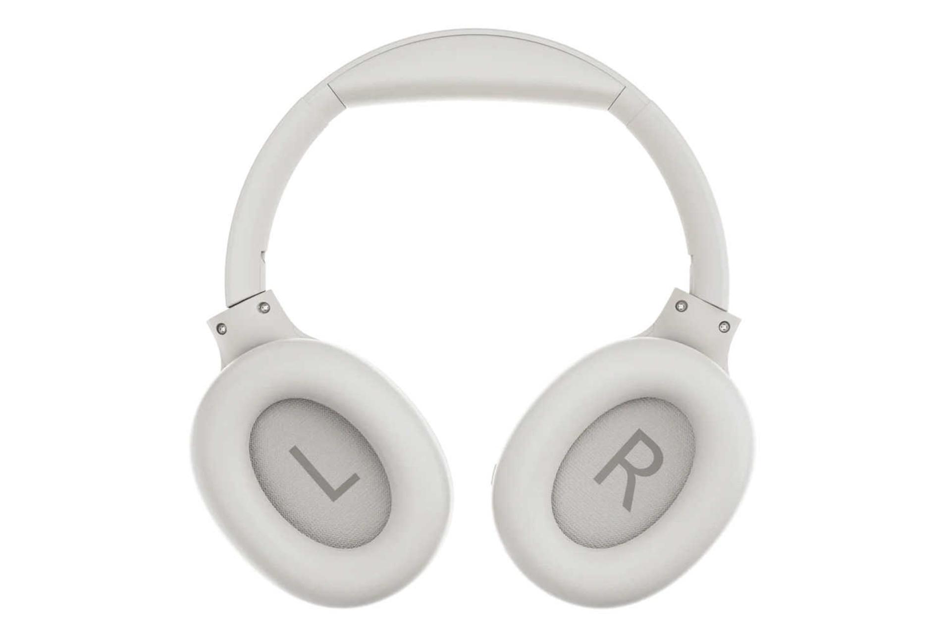 نمای بالای هدفون دور گوشی کیو سی وای H3 رنگ سفید