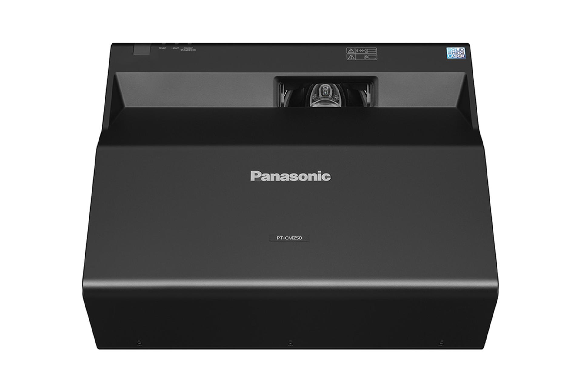 ویدیو پروژکتور پاناسونیک Panasonic PT-CMZ50 رنگ مشکی نمای بالا