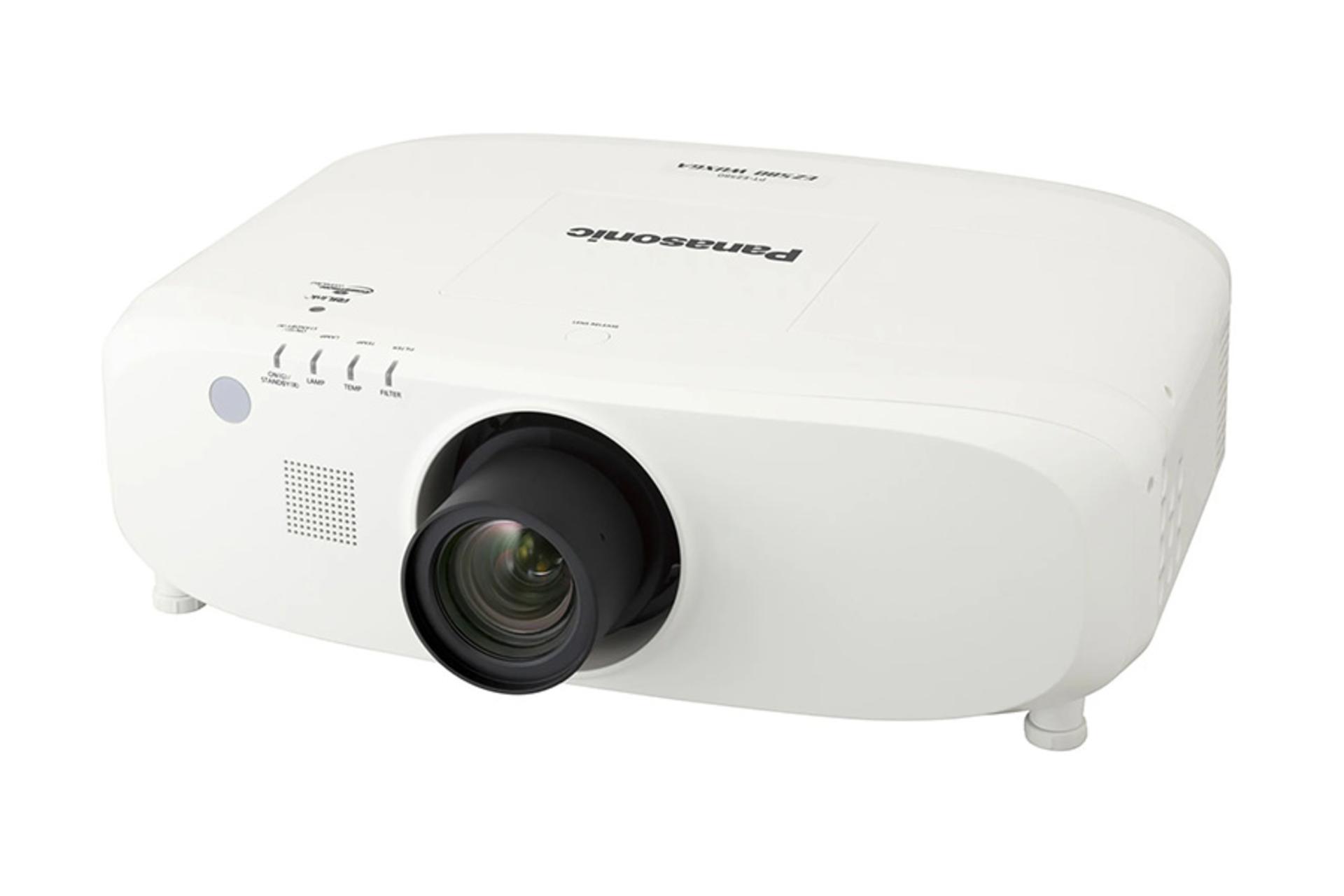 ویدیو پروژکتور پاناسونیک Panasonic PT-EX610 نمای جلو و راست