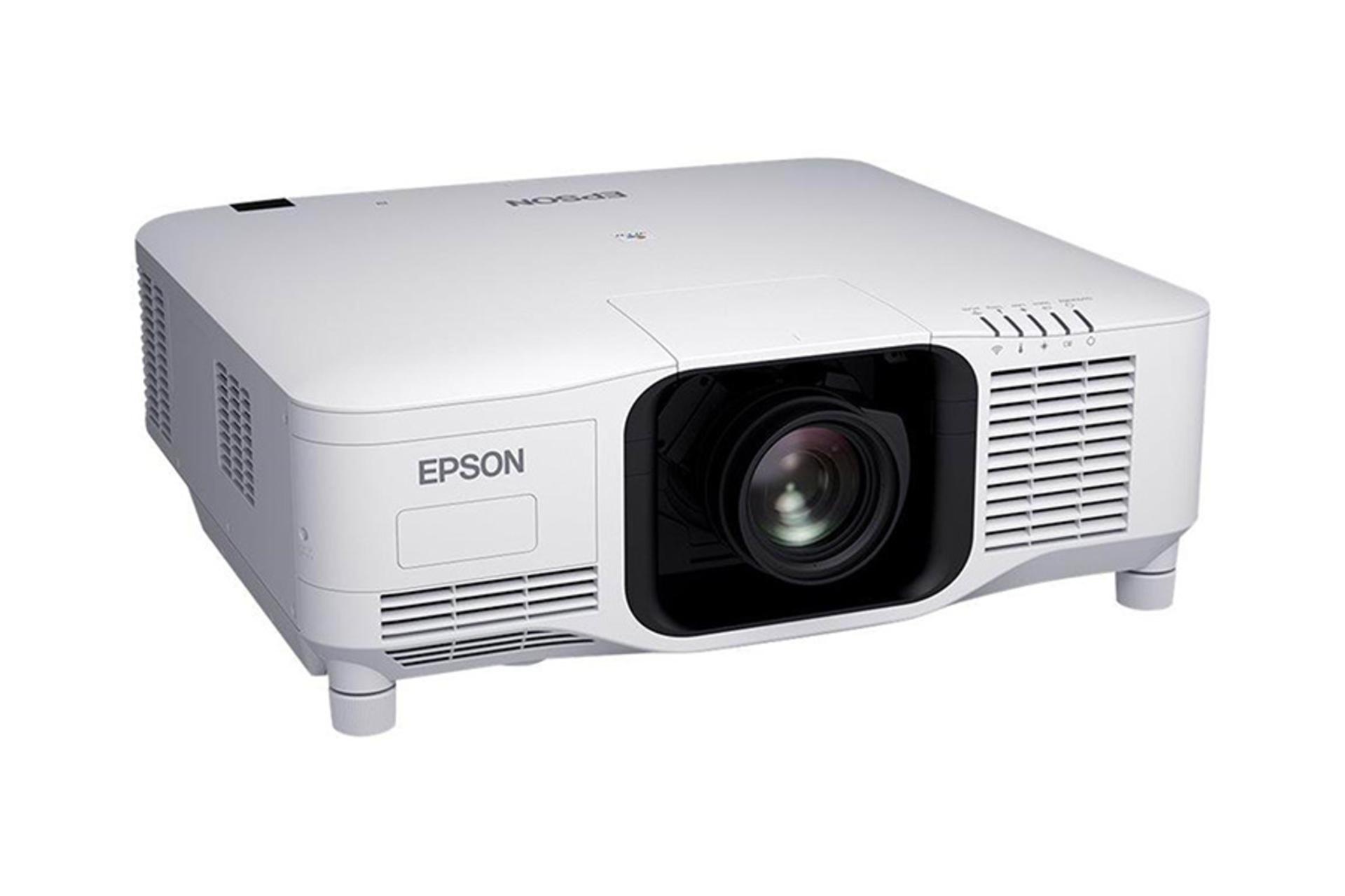 ویدیو پروژکتور اپسون Epson EB-PU2116W نمای جلو و چپ