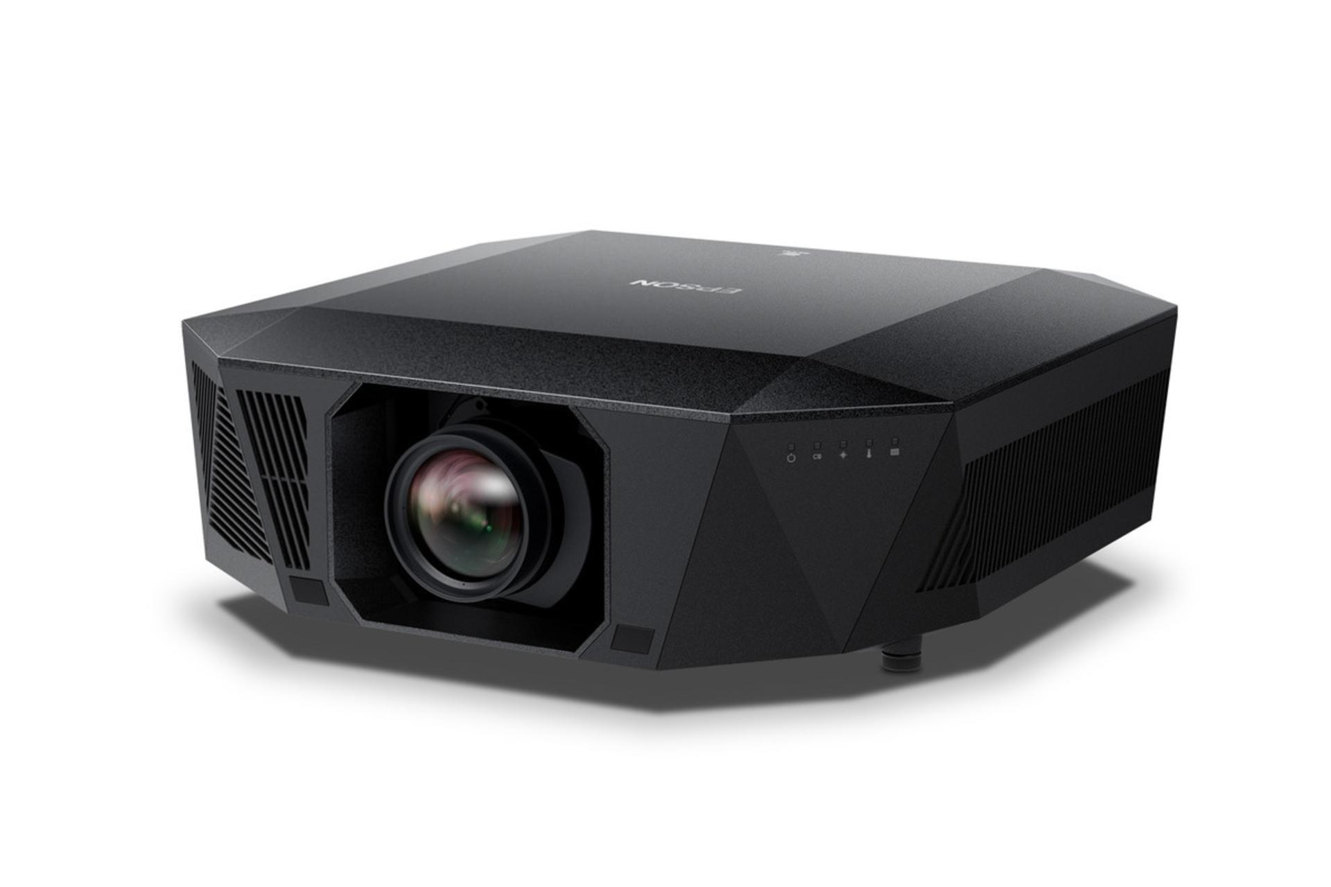 ویدیو پروژکتور اپسون Epson EH-QL7000 رنگ مشکی نمای جلو و راست