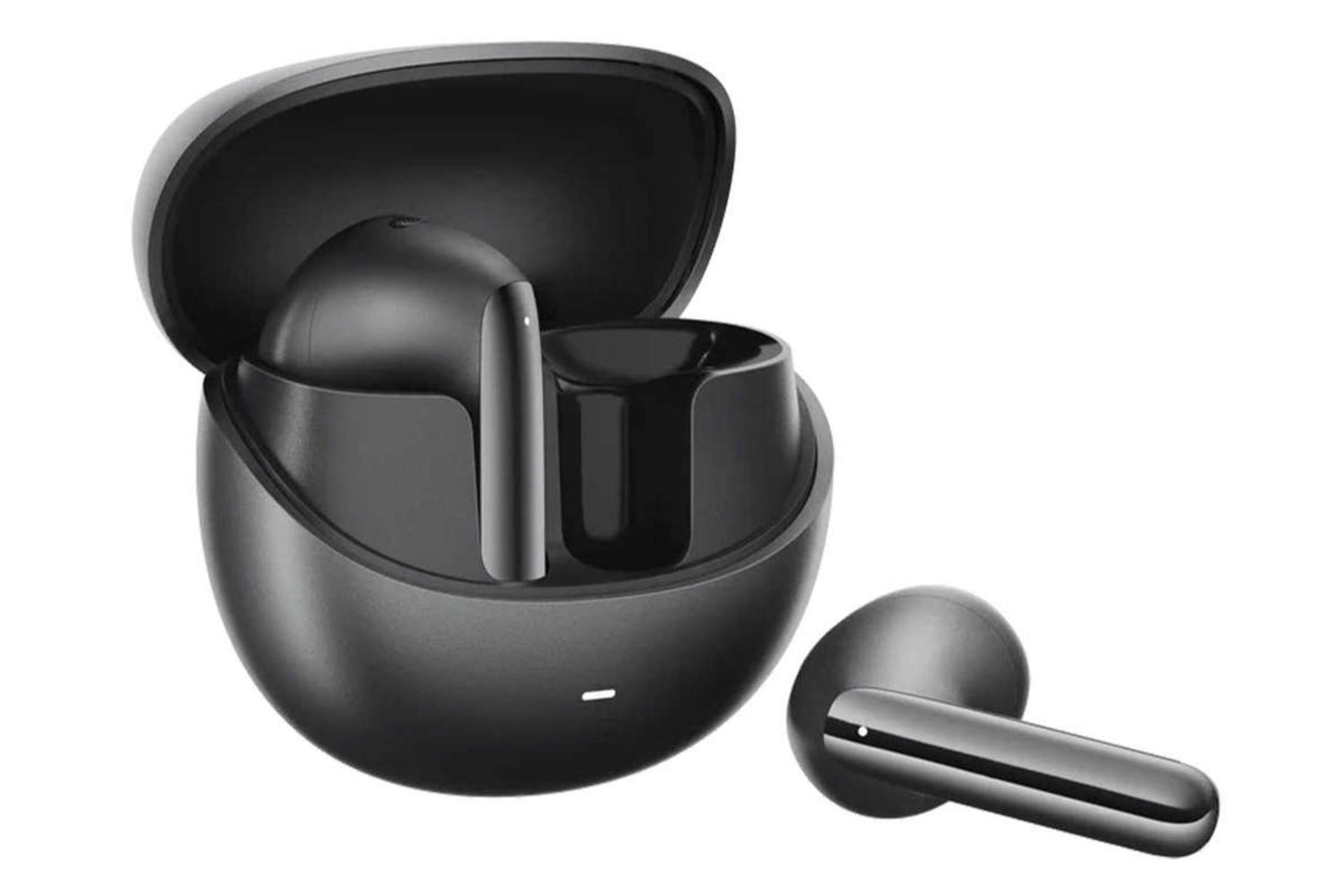 نمای سمت چپ ایرباد بی سیم کیو سی وای +AilyBuds Pro رنگ مشکی