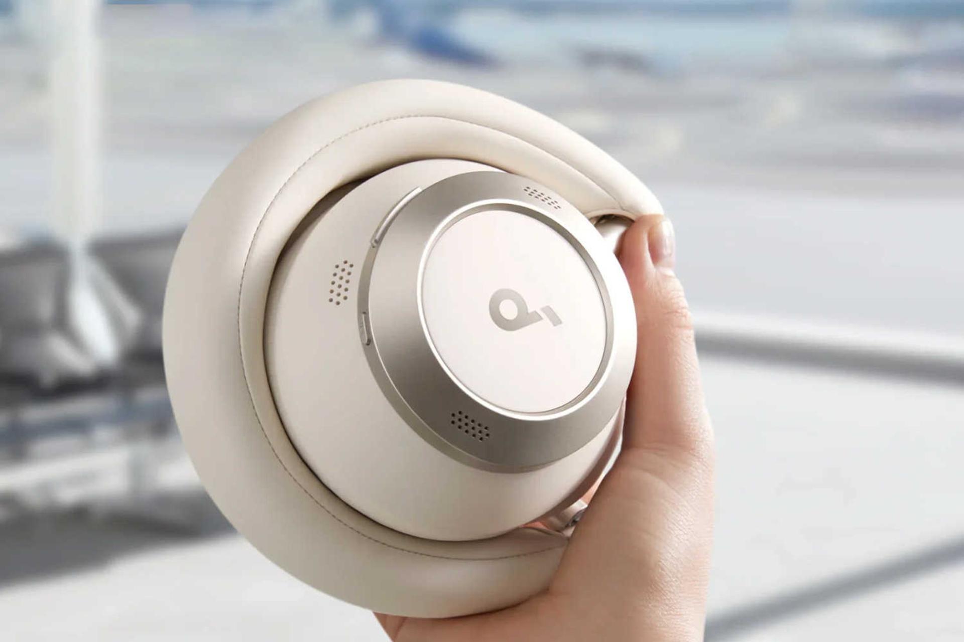 بدنه تاشو هدفون دور گوشی انکر SoundCore Space One Pro