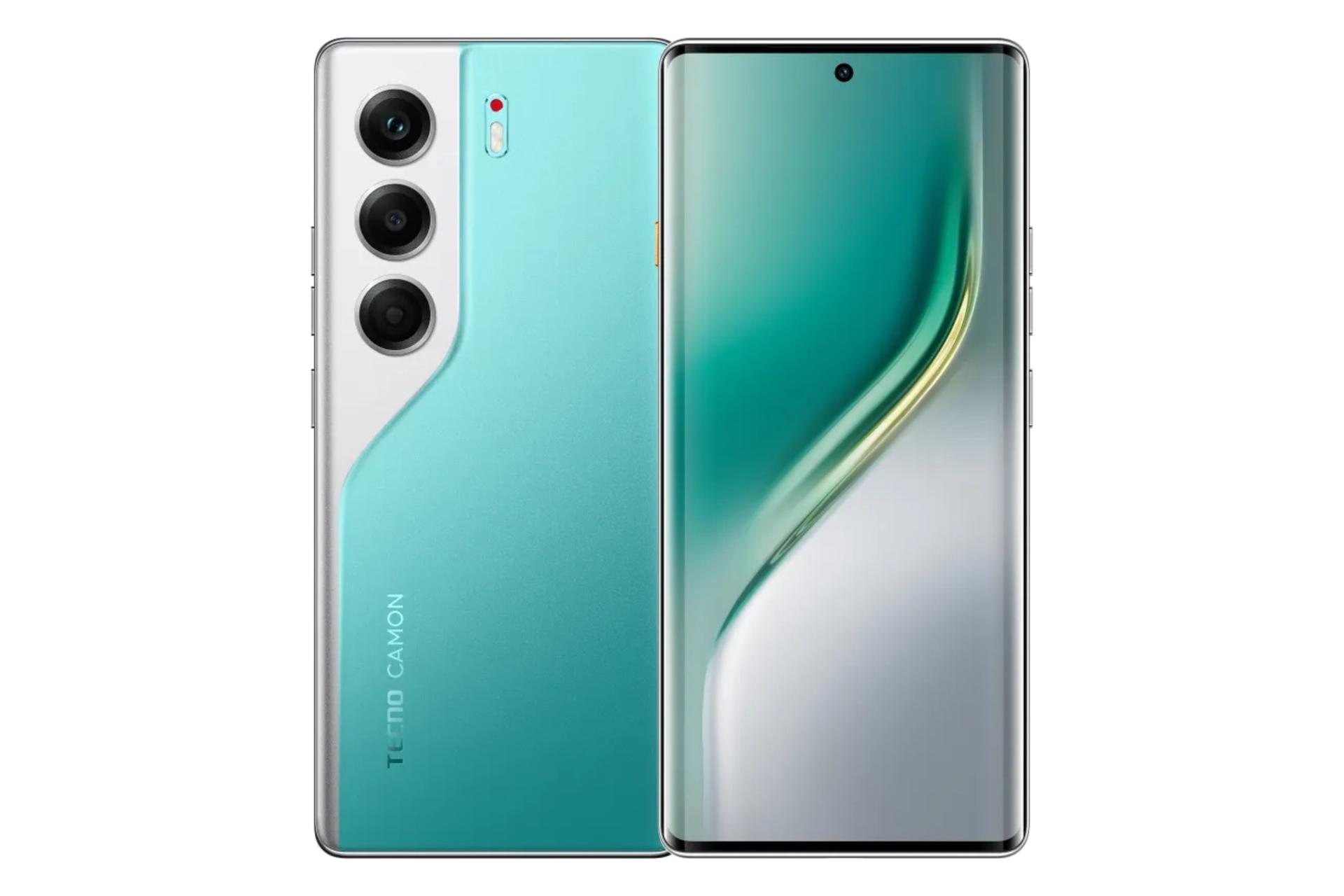 پنل جلو و پشت گوشی موبایل Camon 40 پرو تکنو فیروزه ای / Tecno Camon 40 Pro