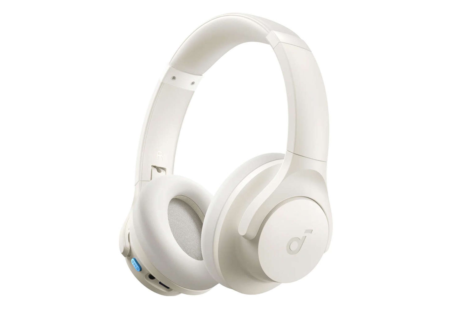 نمای سمت راست هدفون دور گوشی انکر SoundCore Q11i رنگ کرم