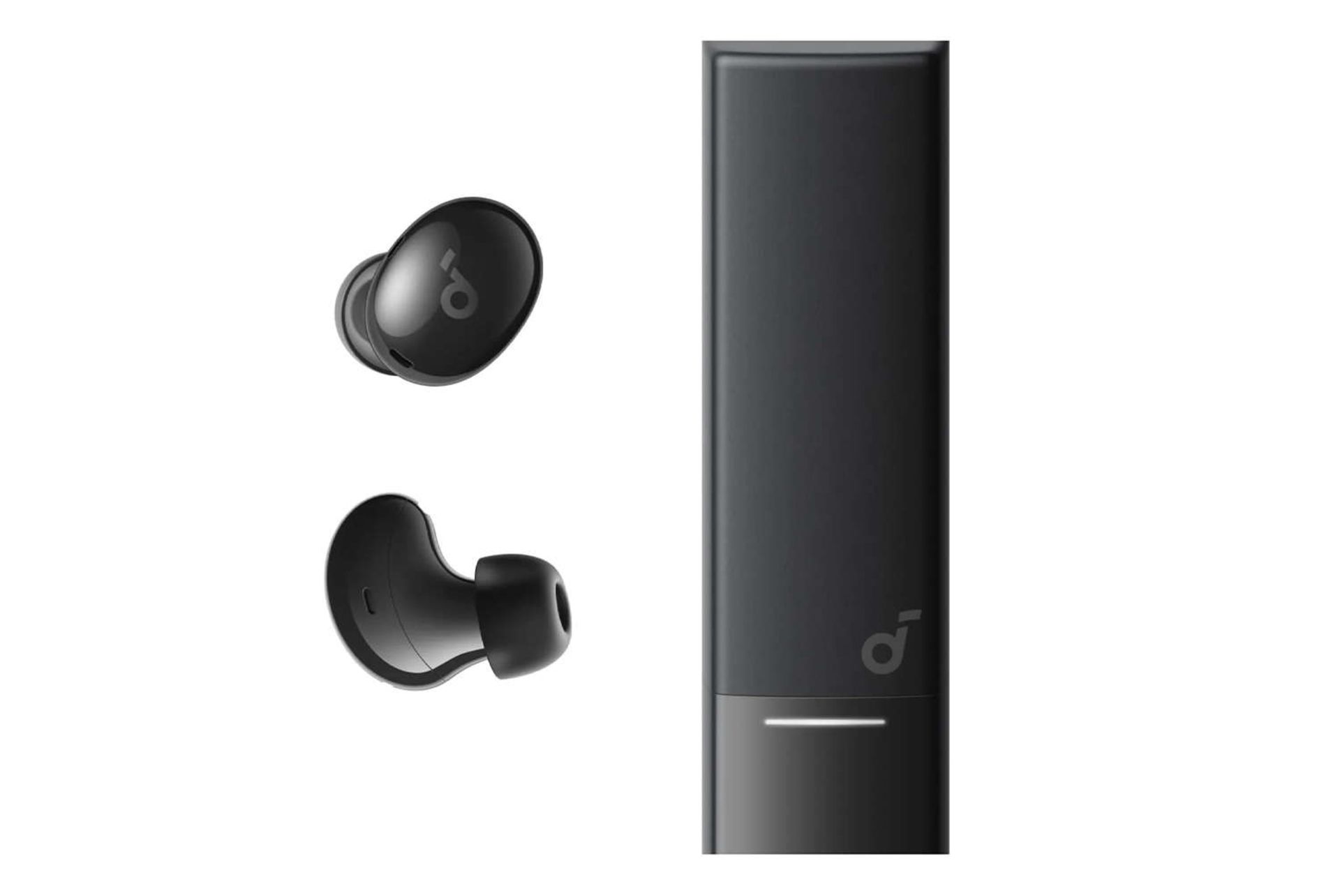 نمای جلوی ایرباد بی سیم انکر SoundCore A30i رنگ مشکی