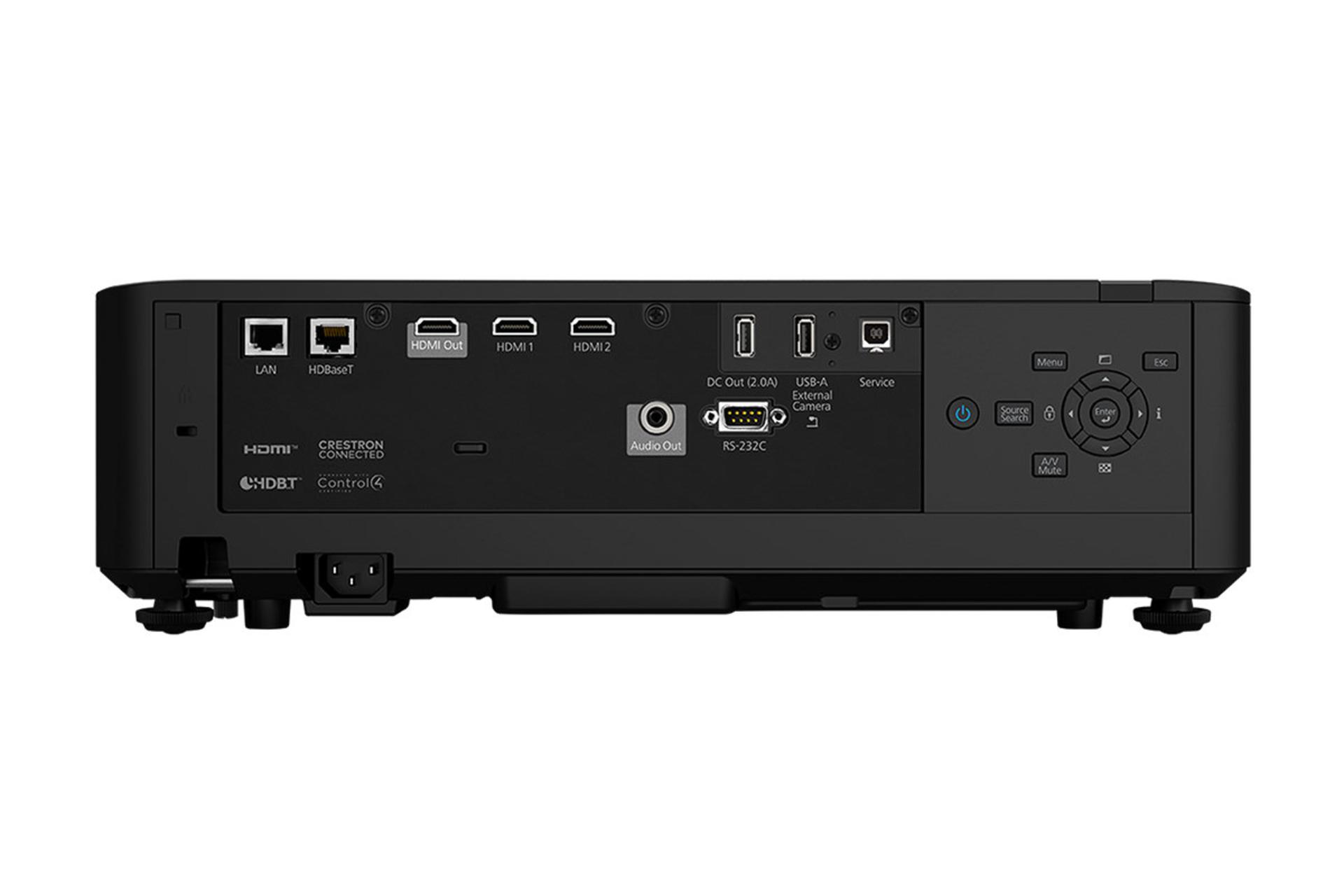 ویدیو پروژکتور اپسون Epson EB-L775U نمای پشت و درگاه ها