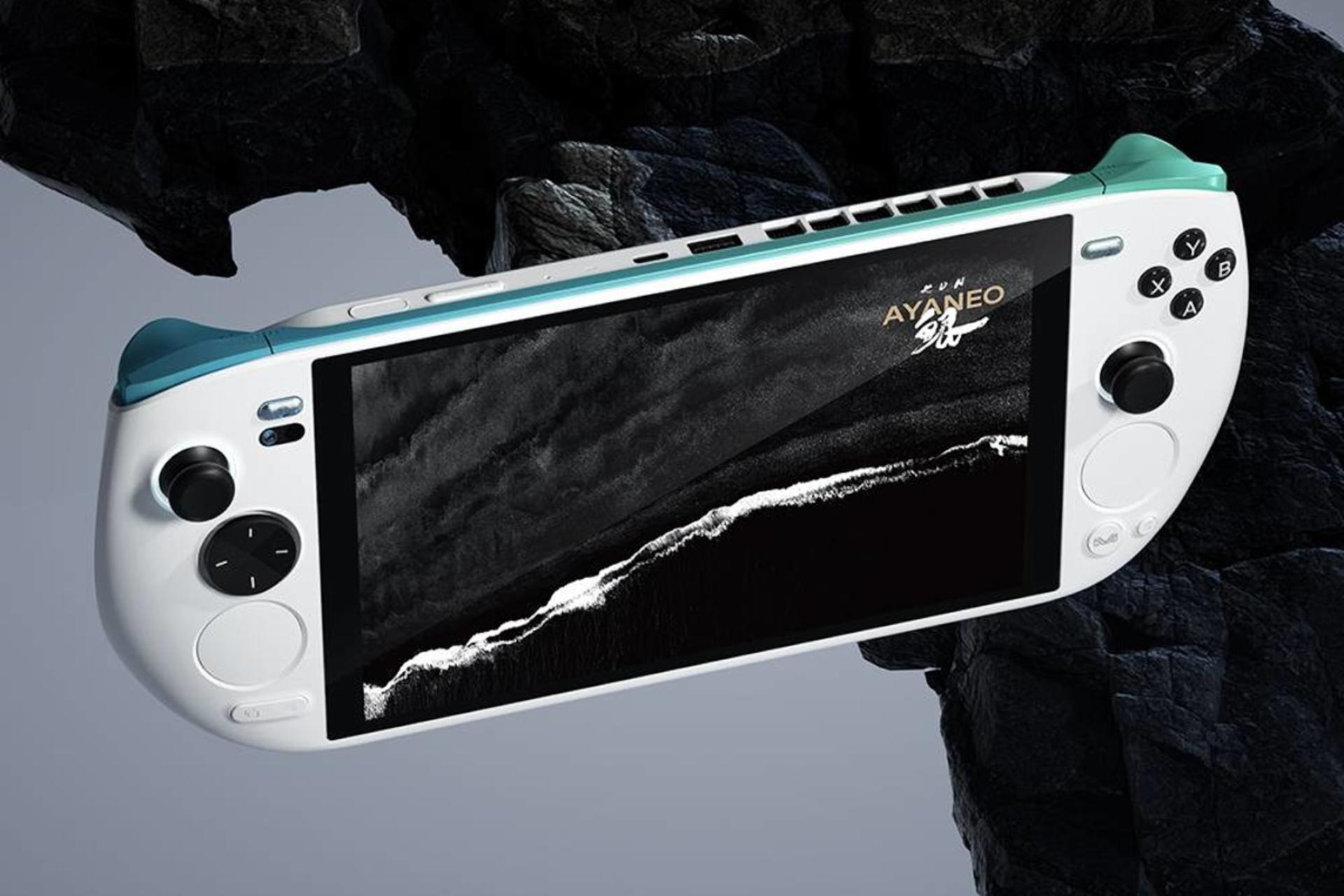 لبه بالایی کنسول بازی آیانئو AYANEO KUN سفید