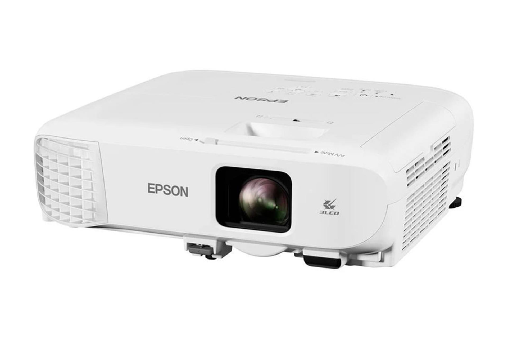 ویدیو پروژکتور اپسون Epson EB-2042 نمای جلو و راست