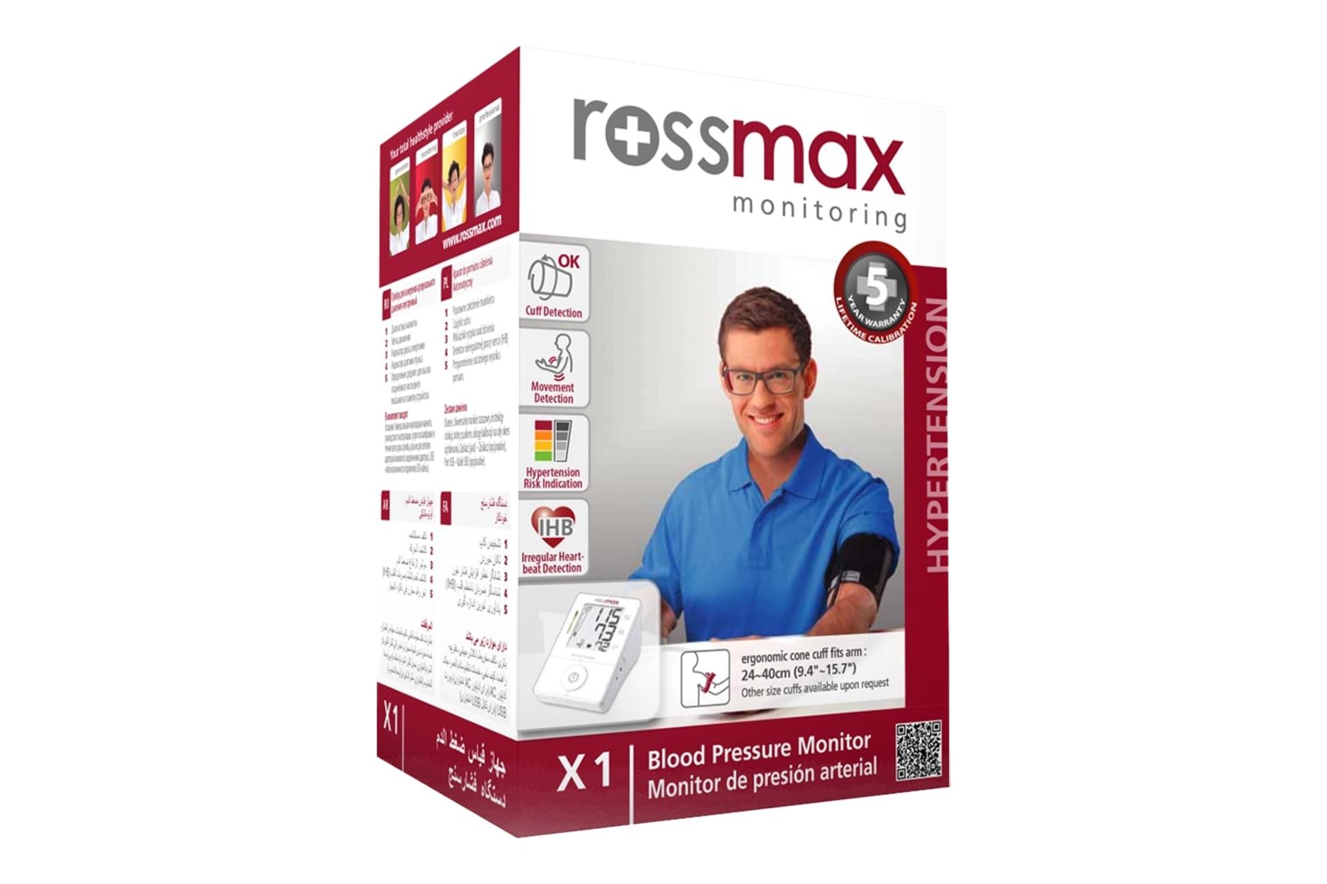 جعبه دستگاه فشار خون رز مکس X1