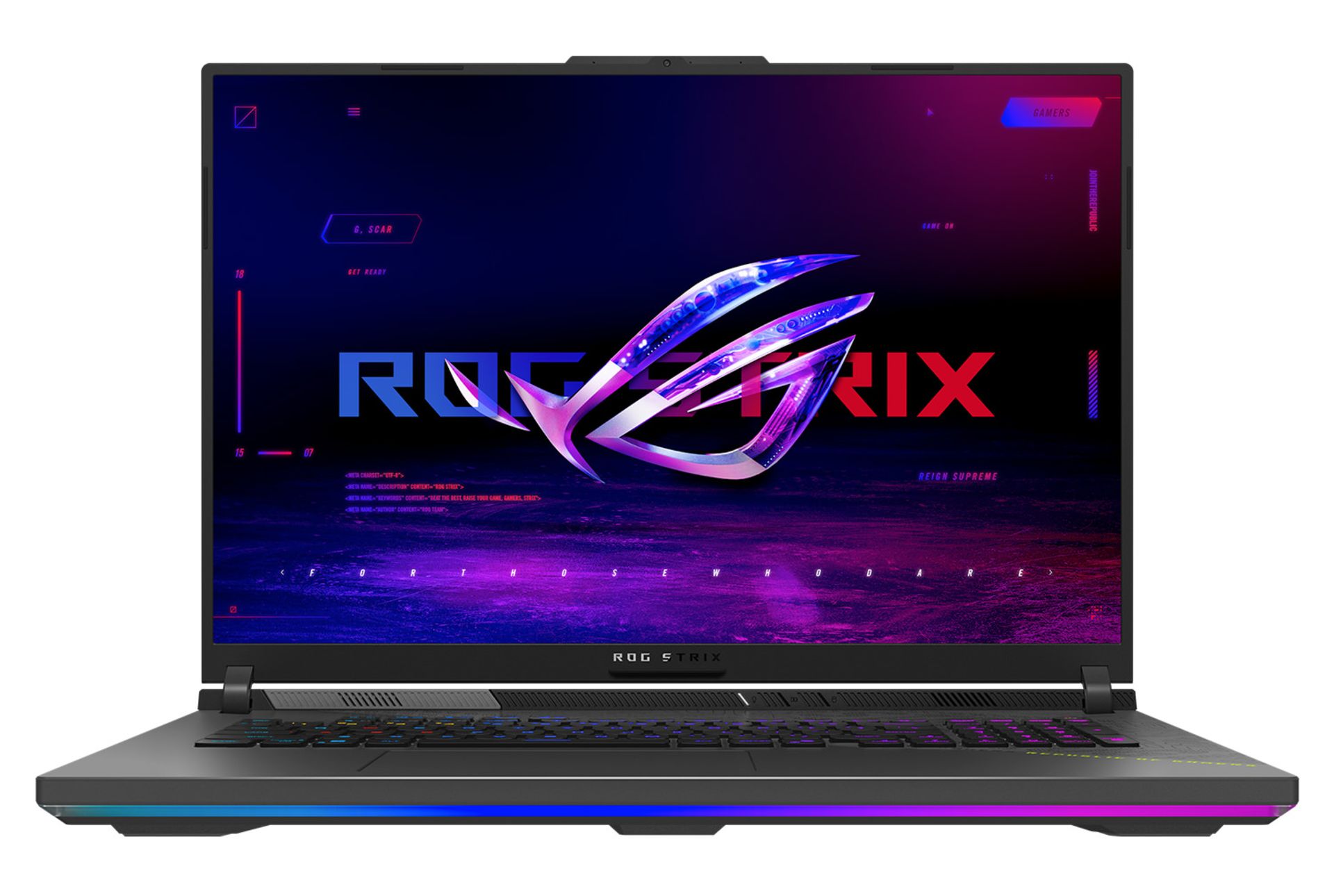لپ تاپ ایسوس ASUS ROG Strix G18 G814 2025 نمای جلو