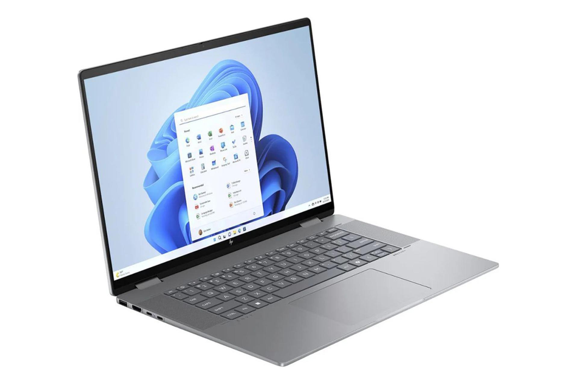 لپ تاپ اچ پی HP ENVY x360 16-ad0013dx نمای جلو و چپ