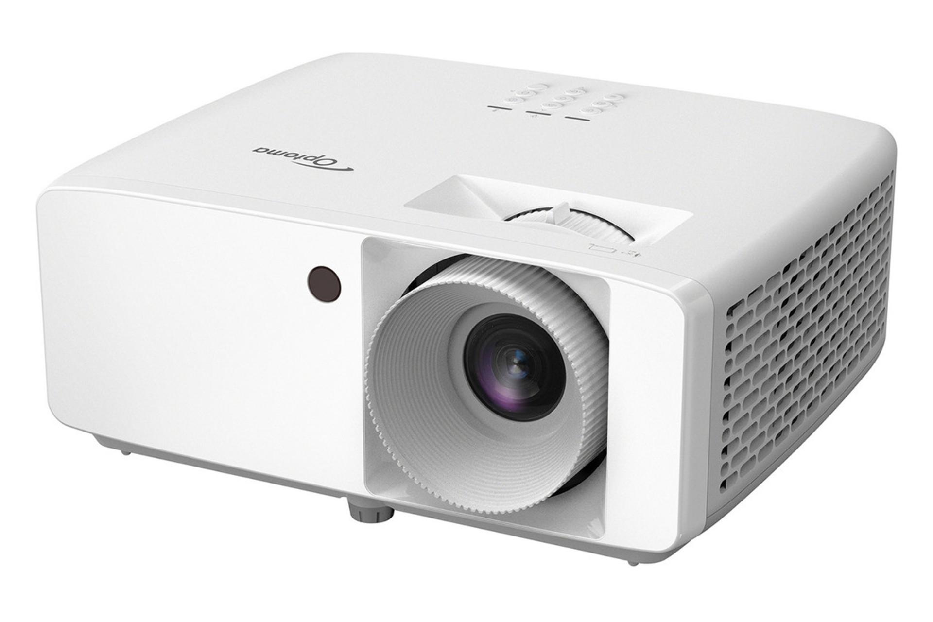 ویدیو پروژکتور اوپتوما Optoma HZ40HDR نمای جلو و راست