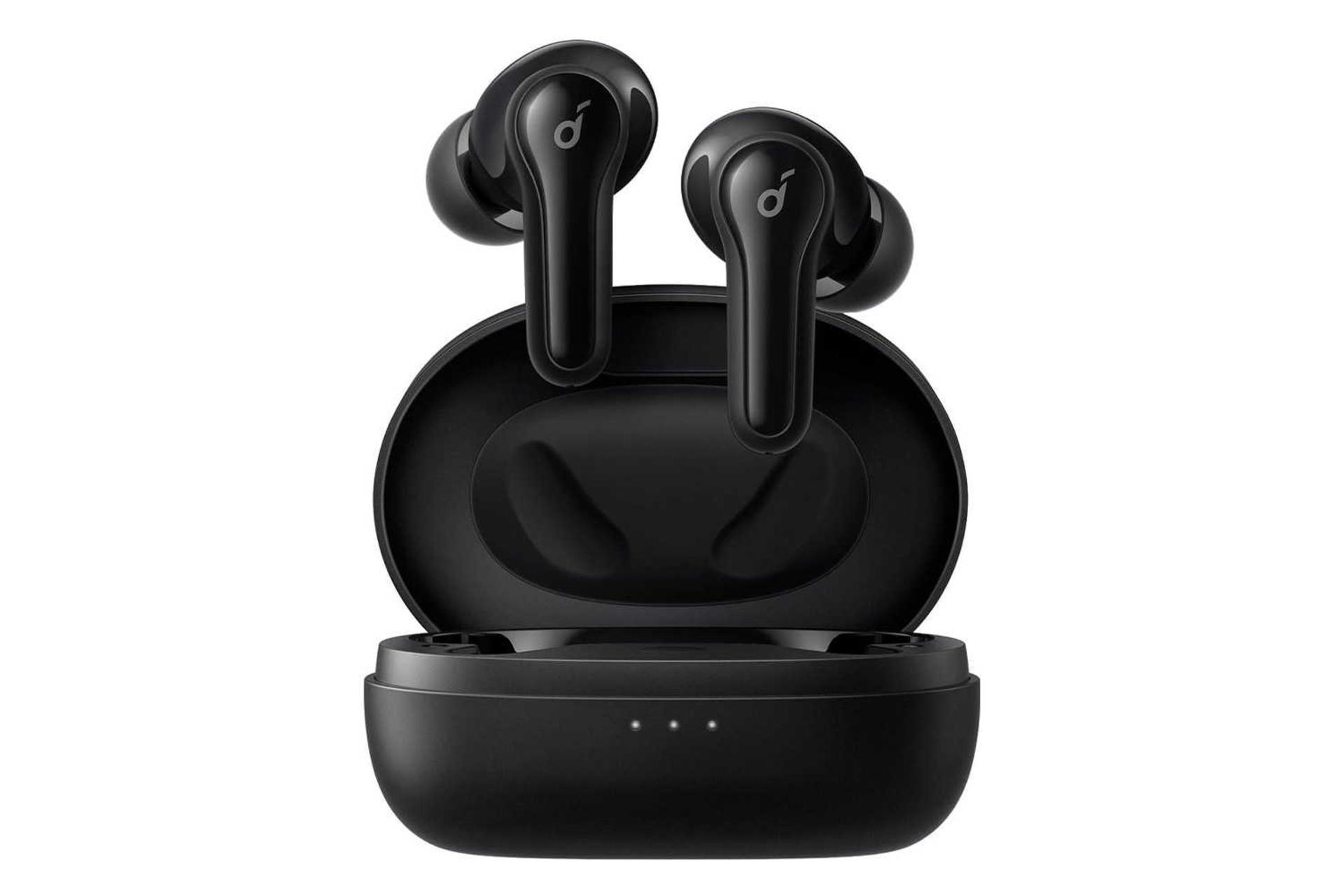 نمای جلوی محفظه شارژ ایرباد بی‌سیم انکر SoundCore Life Note E