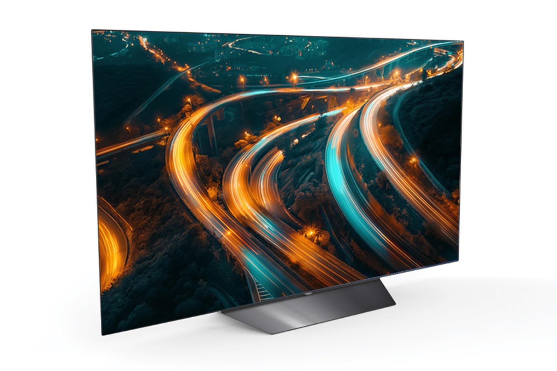 تلویزیون جی پلاس Gplus 55SO621N نمای جلو و راست