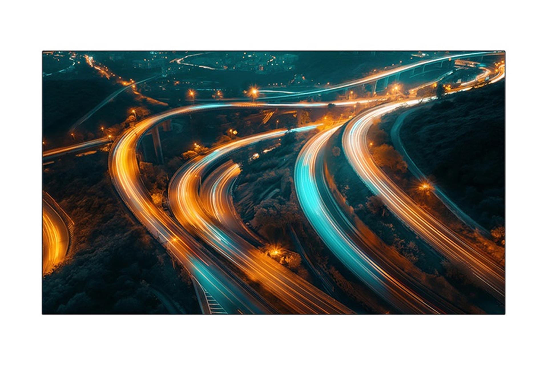 تلویزیون جی پلاس Gplus 55SO621N نمای جلو بدون پایه