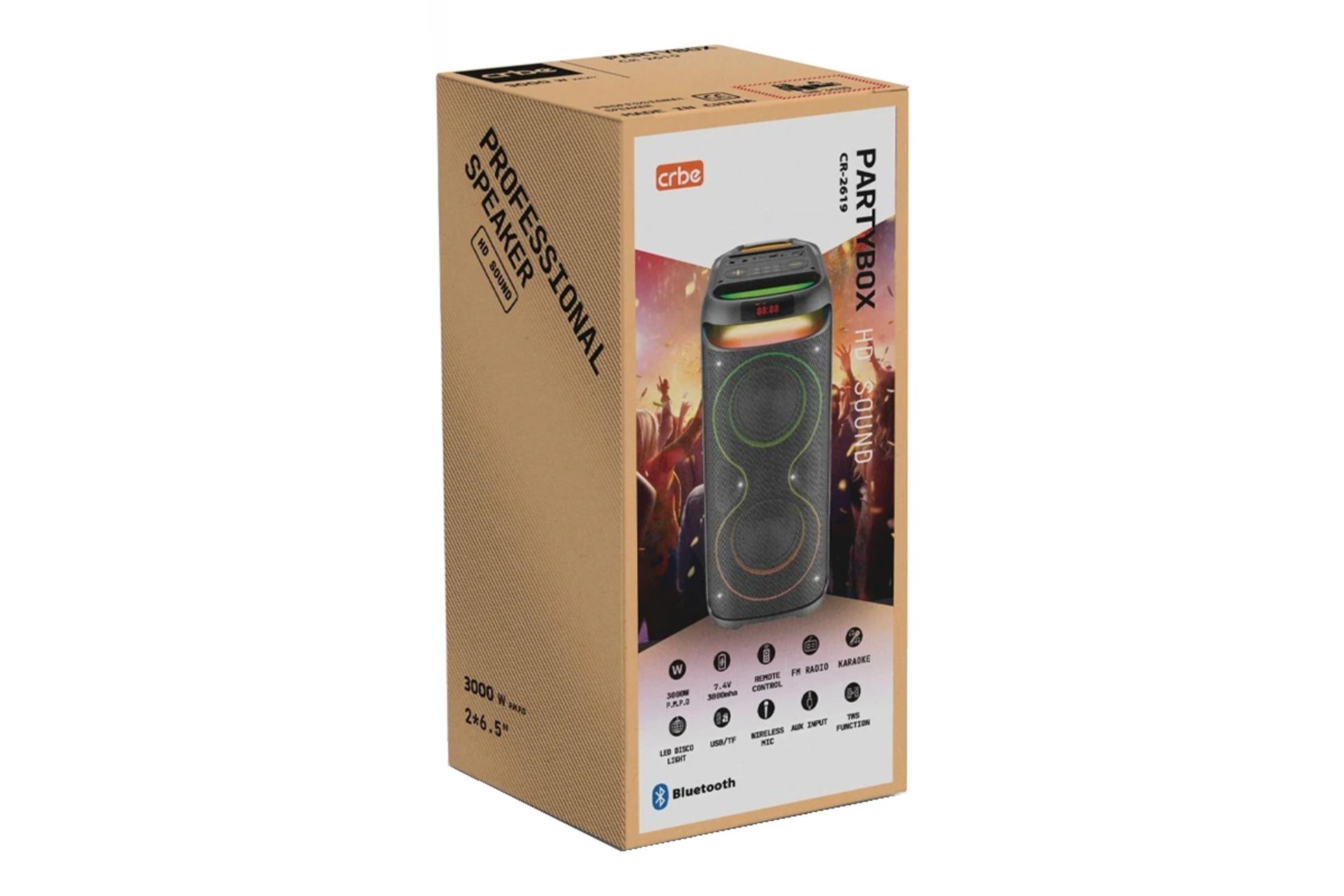 جعبه اسپیکر کربی Partybox CR-2619