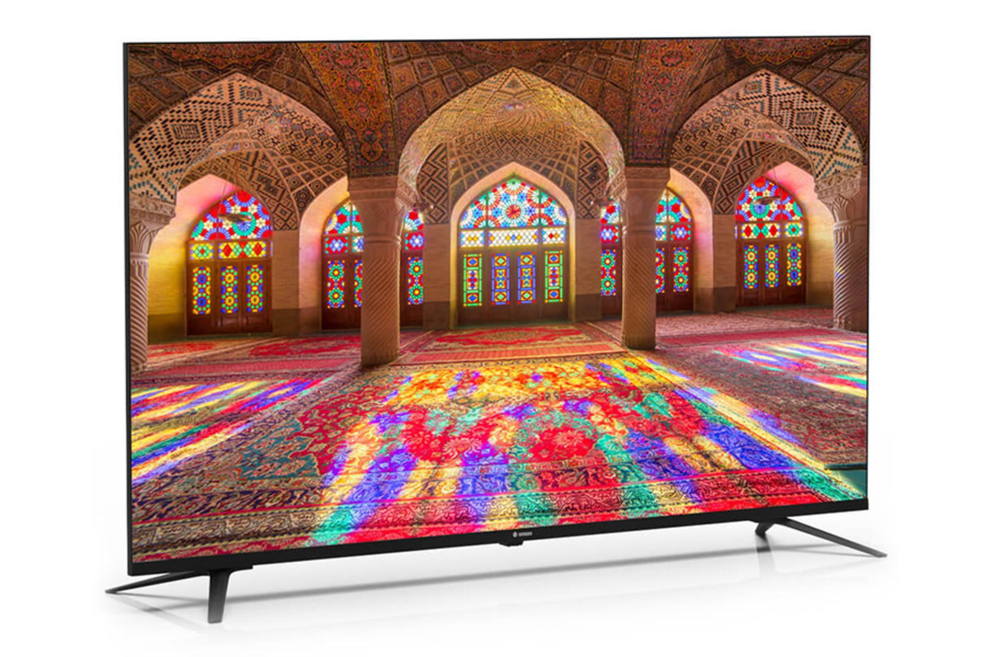 تلویزیون اسنوا Snowa SSD-55LSQ700U نمای جلو و چپ