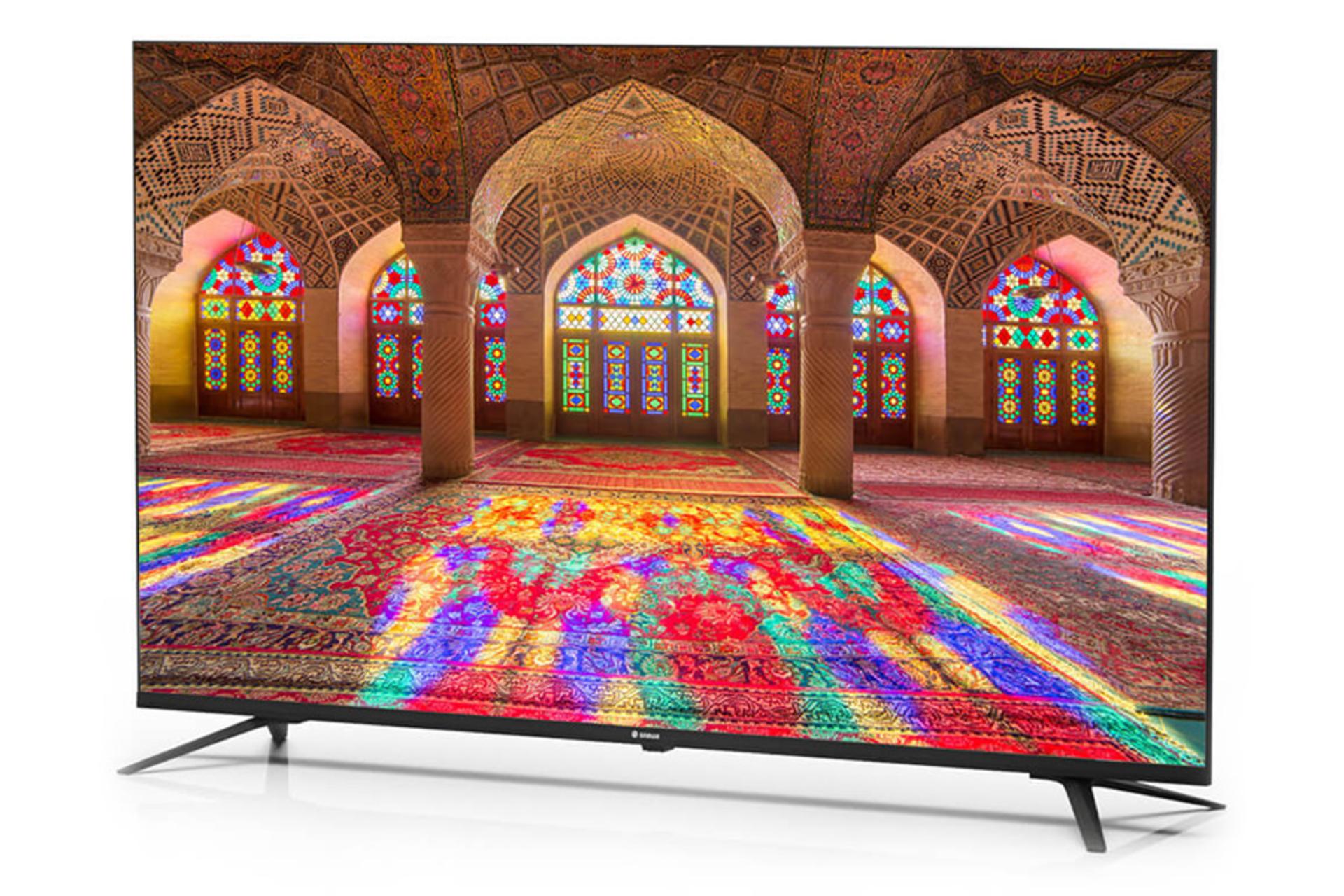 تلویزیون اسنوا Snowa SSD-55LSQ700U نمای جلو و راست