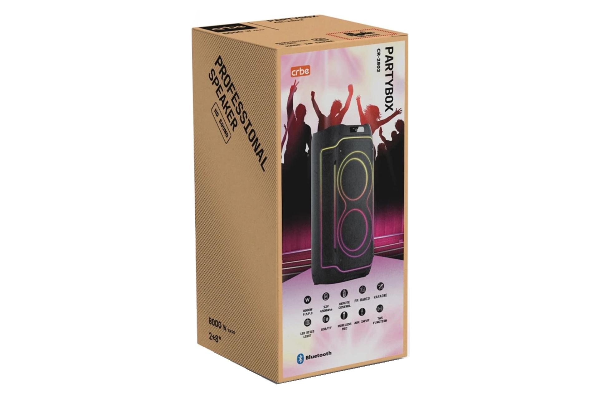 جعبه اسپیکر کربی Partybox CR-2802